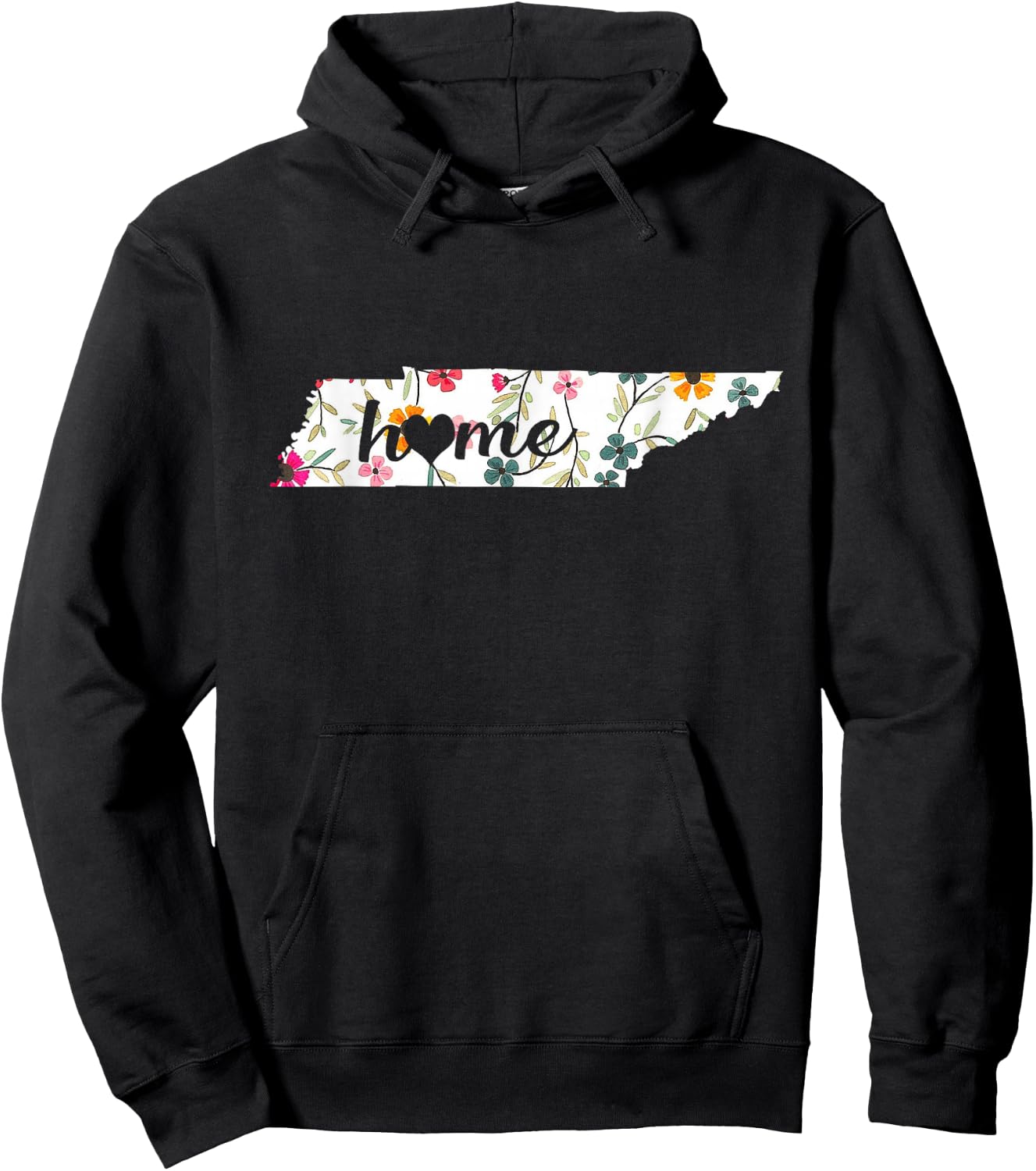 Floral Tennessee Home Shirt Tennessee State In My Heart Hoodie - Hoodie | Black