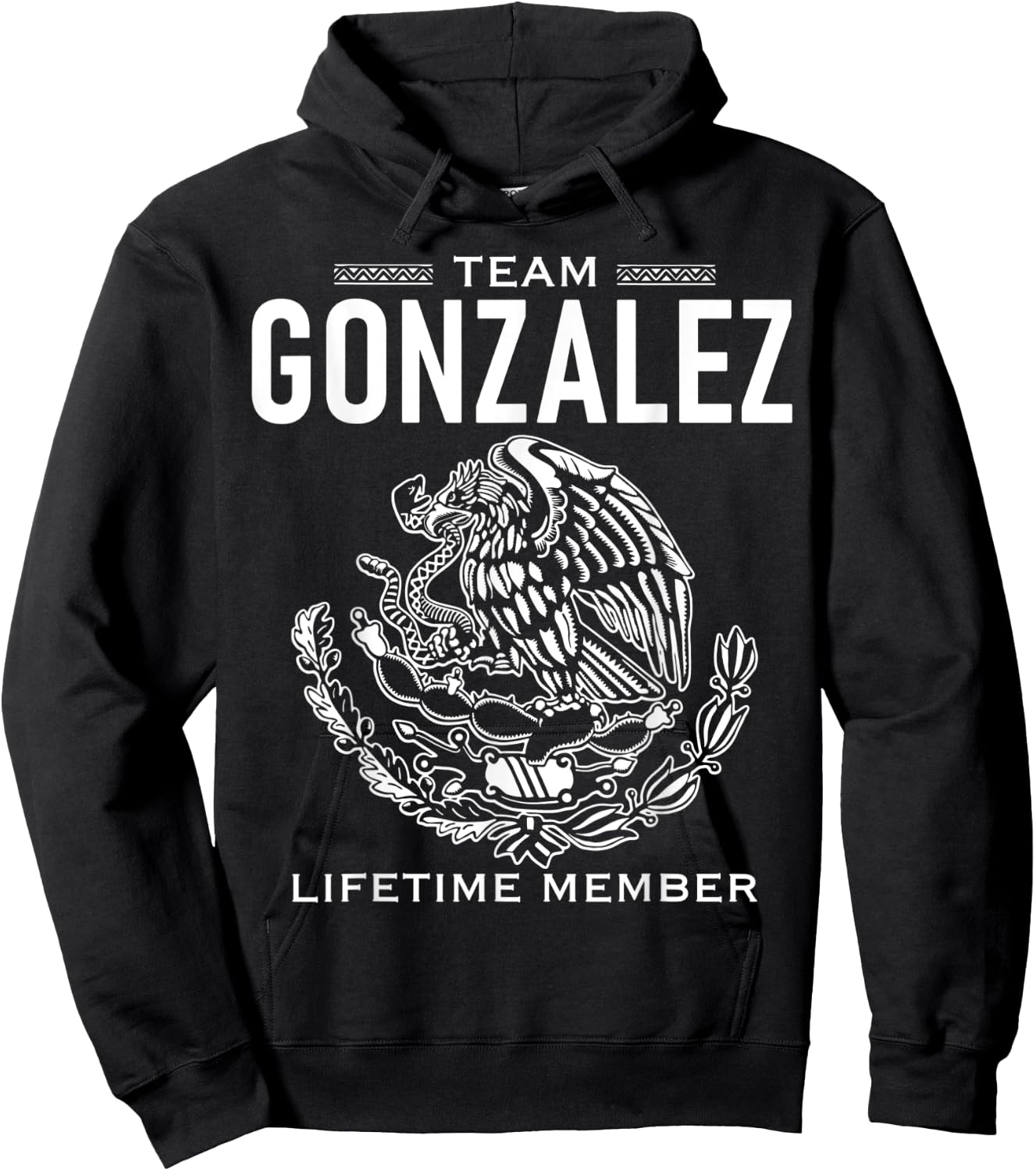 Team Gonzalez Lifetime Member Gift Shirt Proud Surname Hoodie - Hoodie | Black