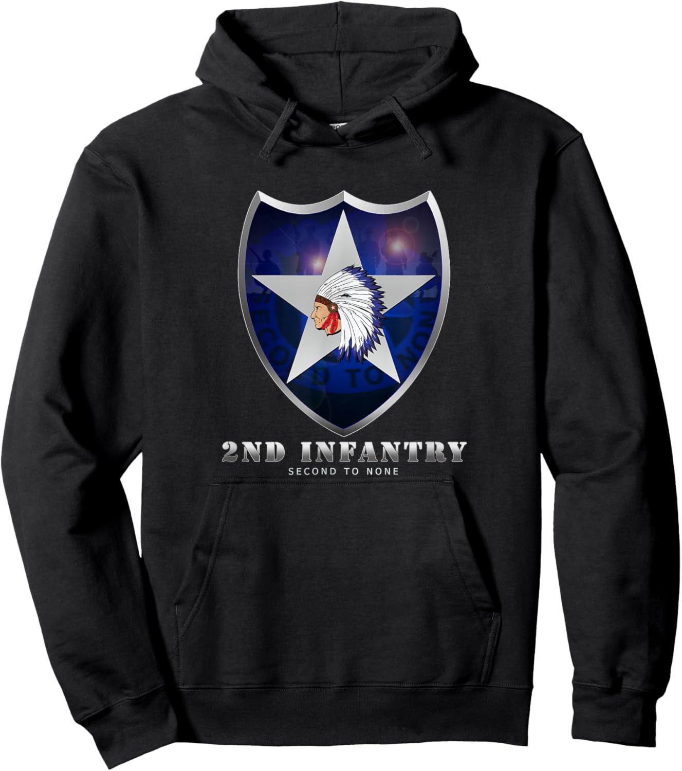 U.S. Army 2nd Infantry Division Hoodie - Hoodie | Black