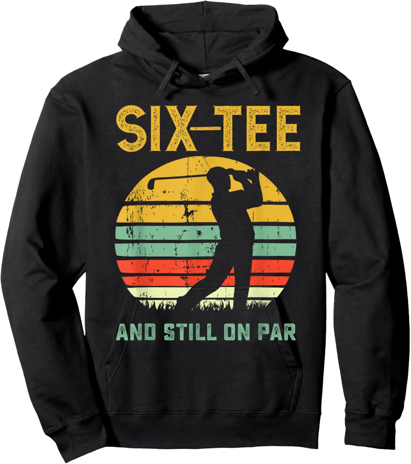 Funny 60th Birthday Golf Pun Golfing 60 Year Old Golfer Hoodie - Hoodie | Black