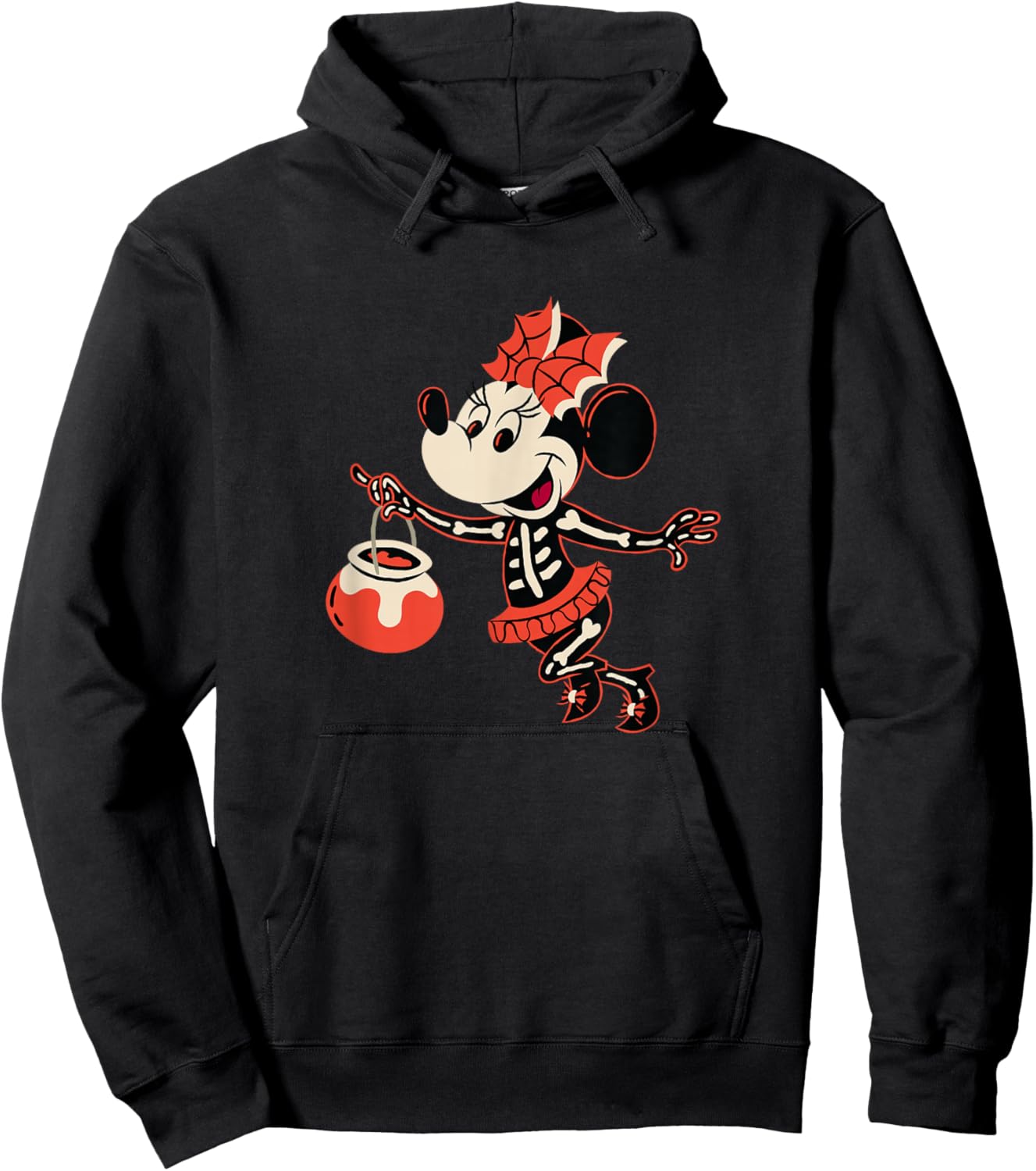 Disney Minnie Mouse Halloween Get Spooky Skeleton Costume Hoodie - Hoodie | Black