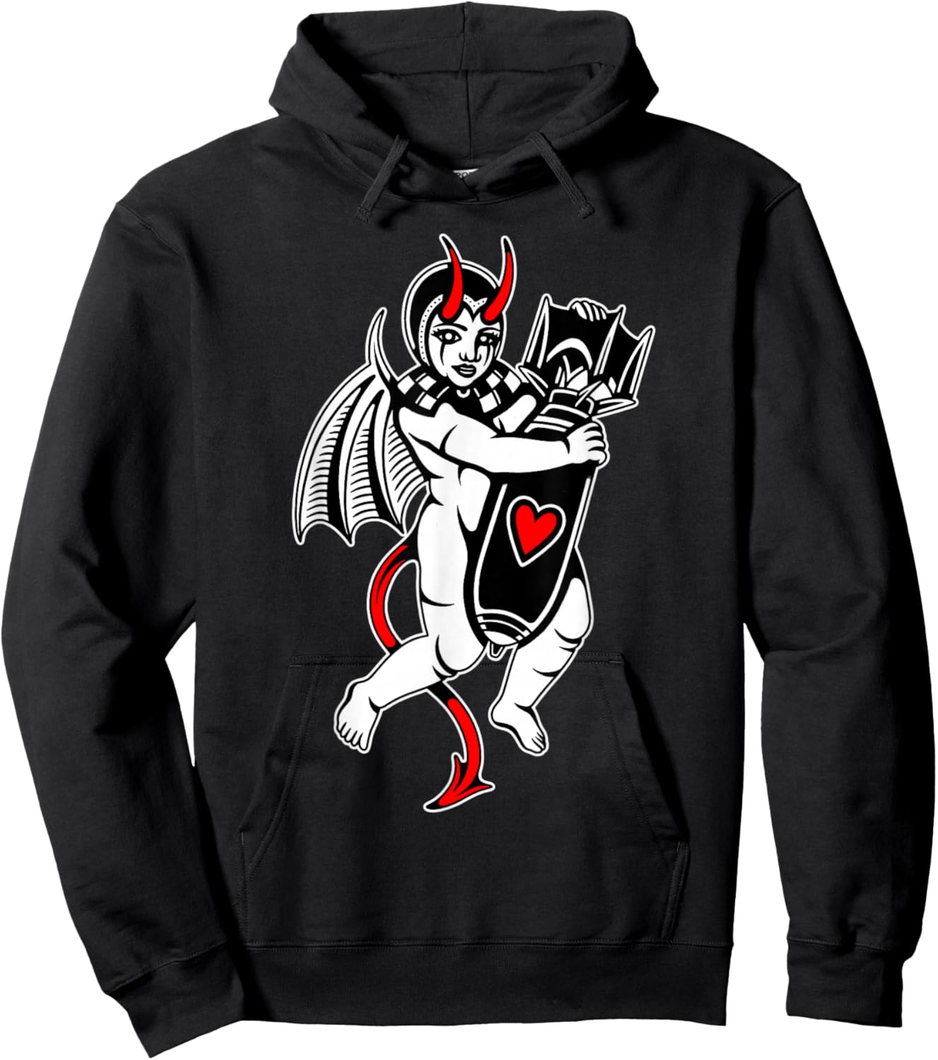 Cupid Devil Demon Love Bomb Vampire Lover Hoodie - Hoodie | Black