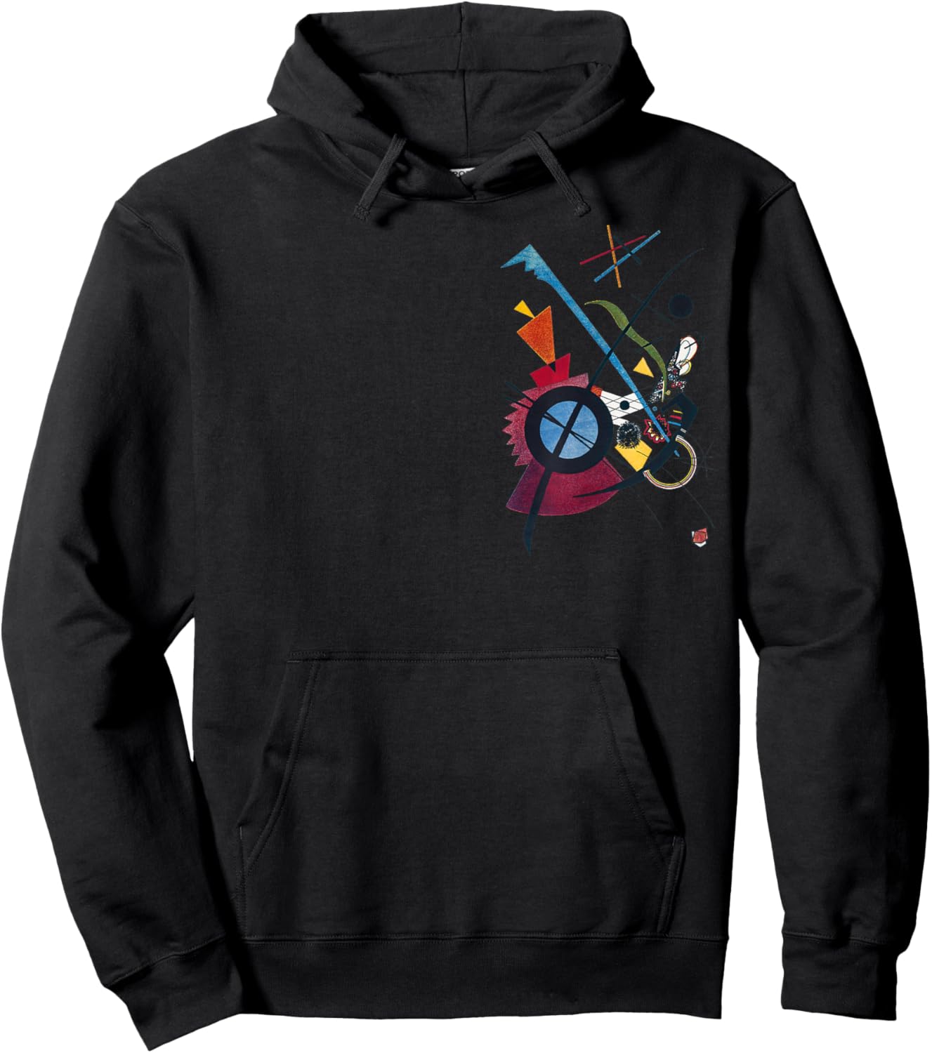 Crazy Colorful Abstract Uplifting Aesthetic Joy Kandinsky Hoodie - Hoodie | Black