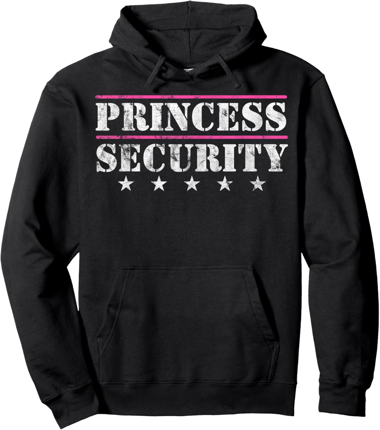 Family Matching Team Girl for Boyfriend Father Princess Security Birthday Party Funny Dad Mom Daughter - Black, Small Hoodie - Hoodie | Black