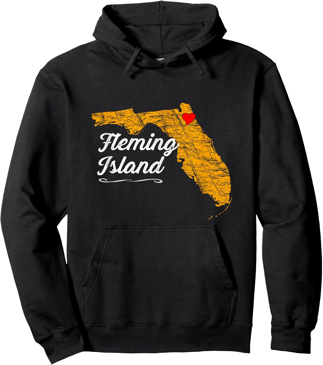 City of Fleming Island | FLORIDA Vacation Souvenir - Graphic Hoodie - Hoodie | Black
