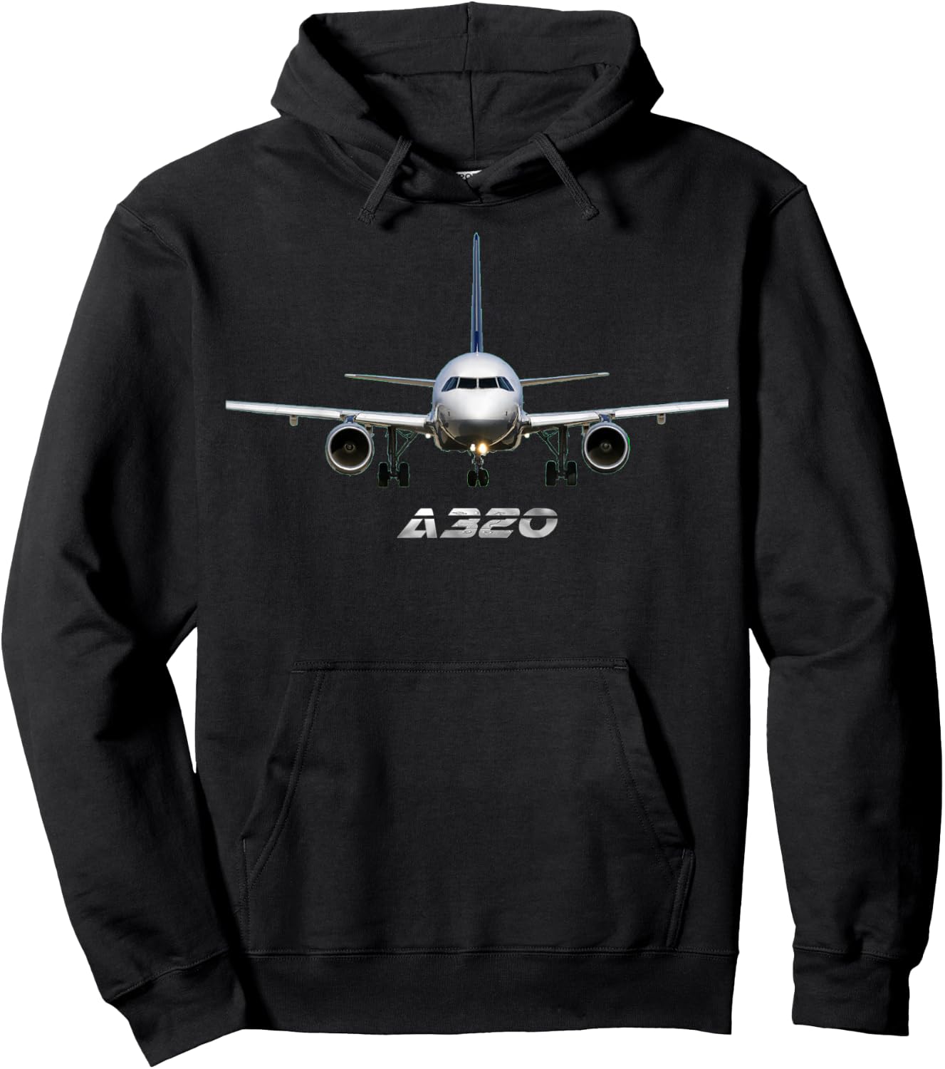 A320 Jetliner, Airplane, Passenger Plane Hoodie - Hoodie | Black