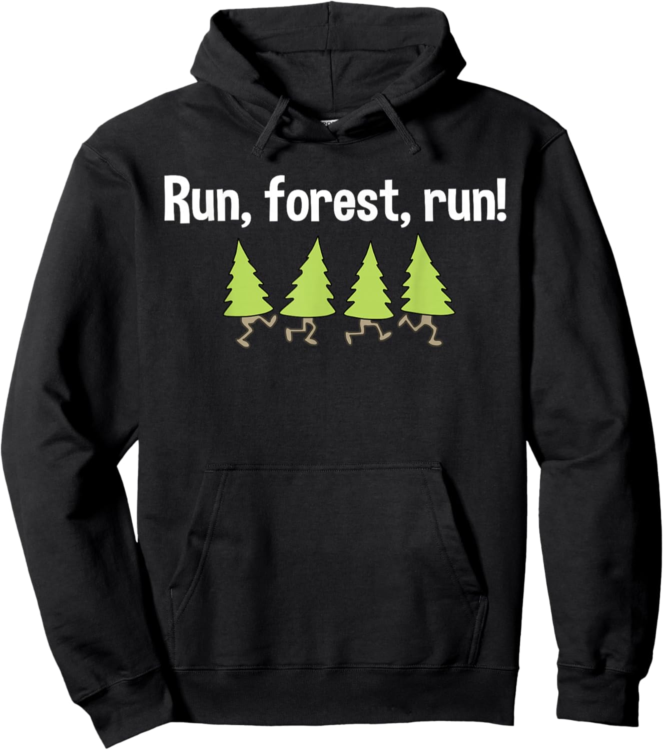 Funny - Run, Forest, Run! Hoodie - Hoodie | Black