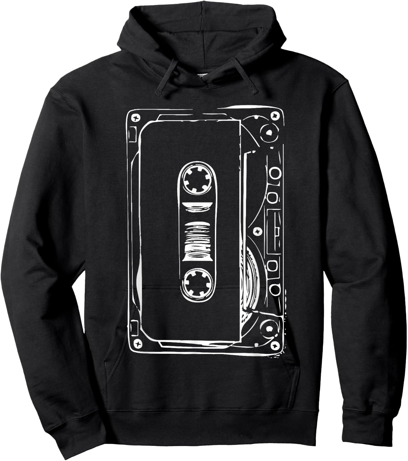 Love Retro Mixtape 80's Blank Cassette Tape Shirt Gift Hoodie - Hoodie | Black