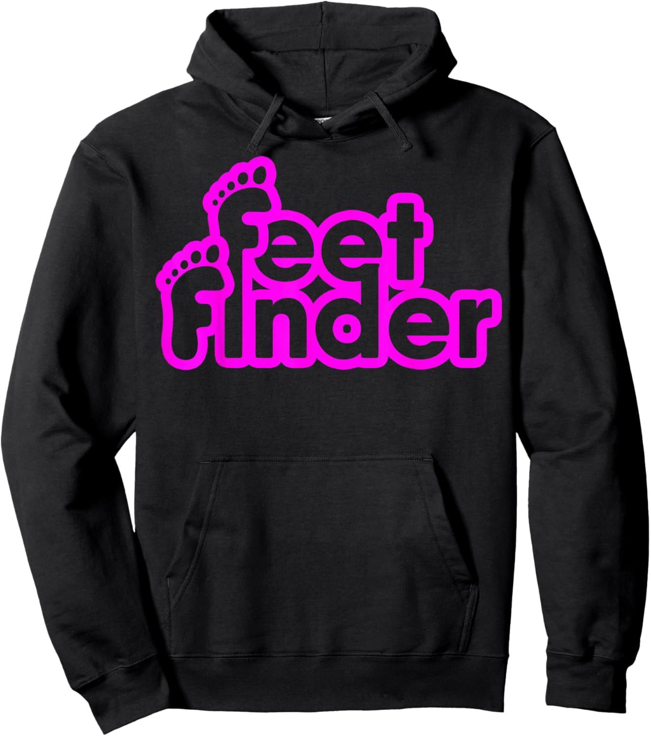 Feetfinder Funny Women Hoodie - Hoodie | Black
