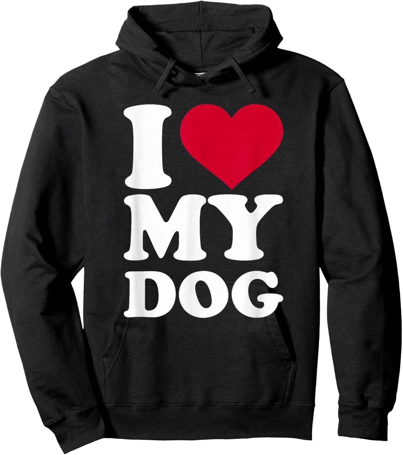 I Love My Dog Hoodie - Hoodie | Black