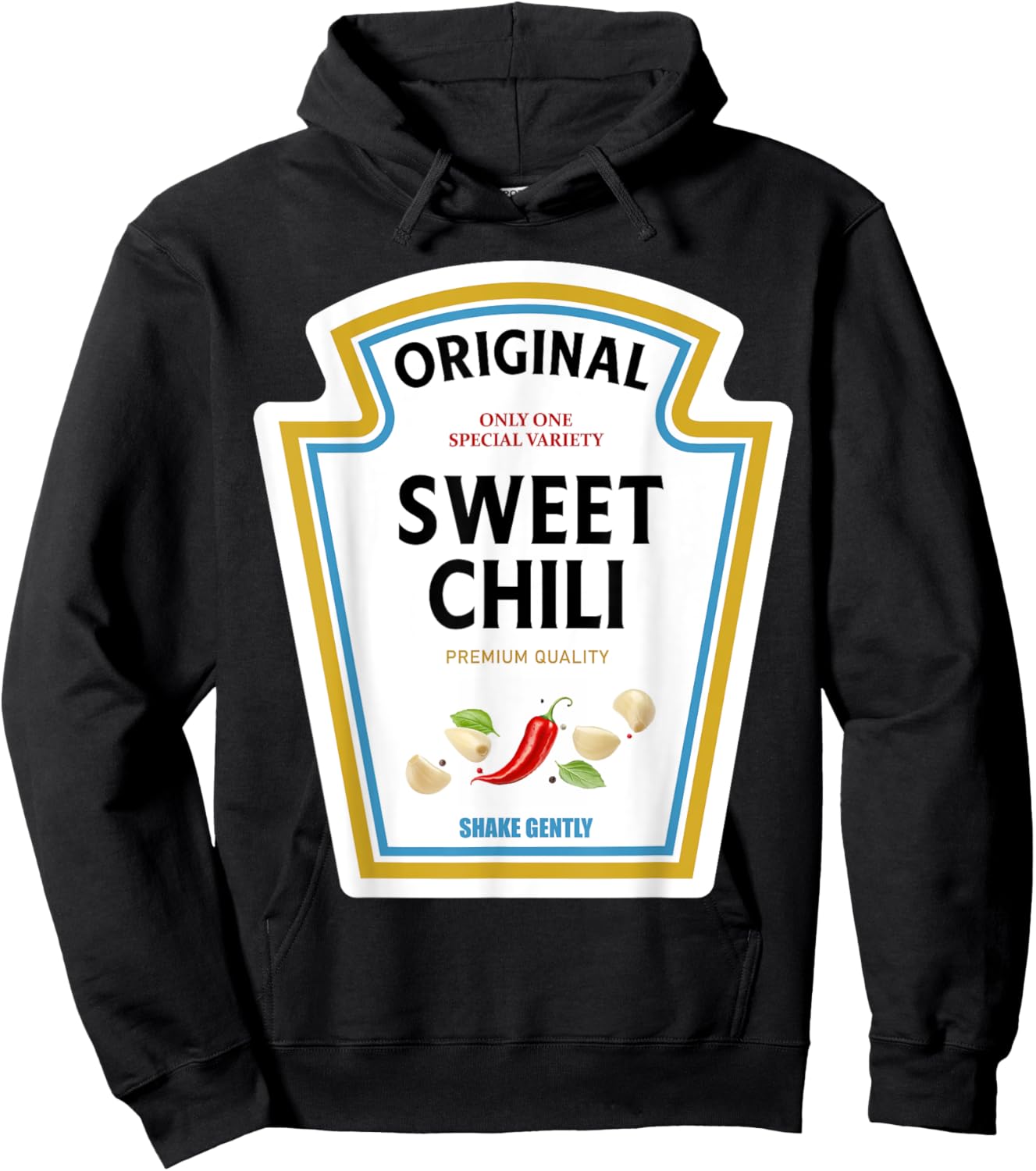 Sweet Chili Halloween 2024 Costume Family Matching Ketchup Hoodie - Hoodie | Black