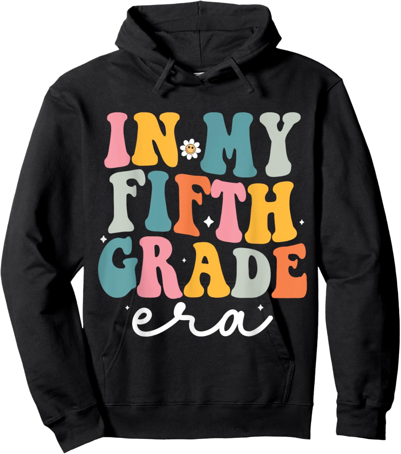 In My Fifth Grade Era Kids Back To School 5th Grade Teacher Hoodie - Hoodie | Black