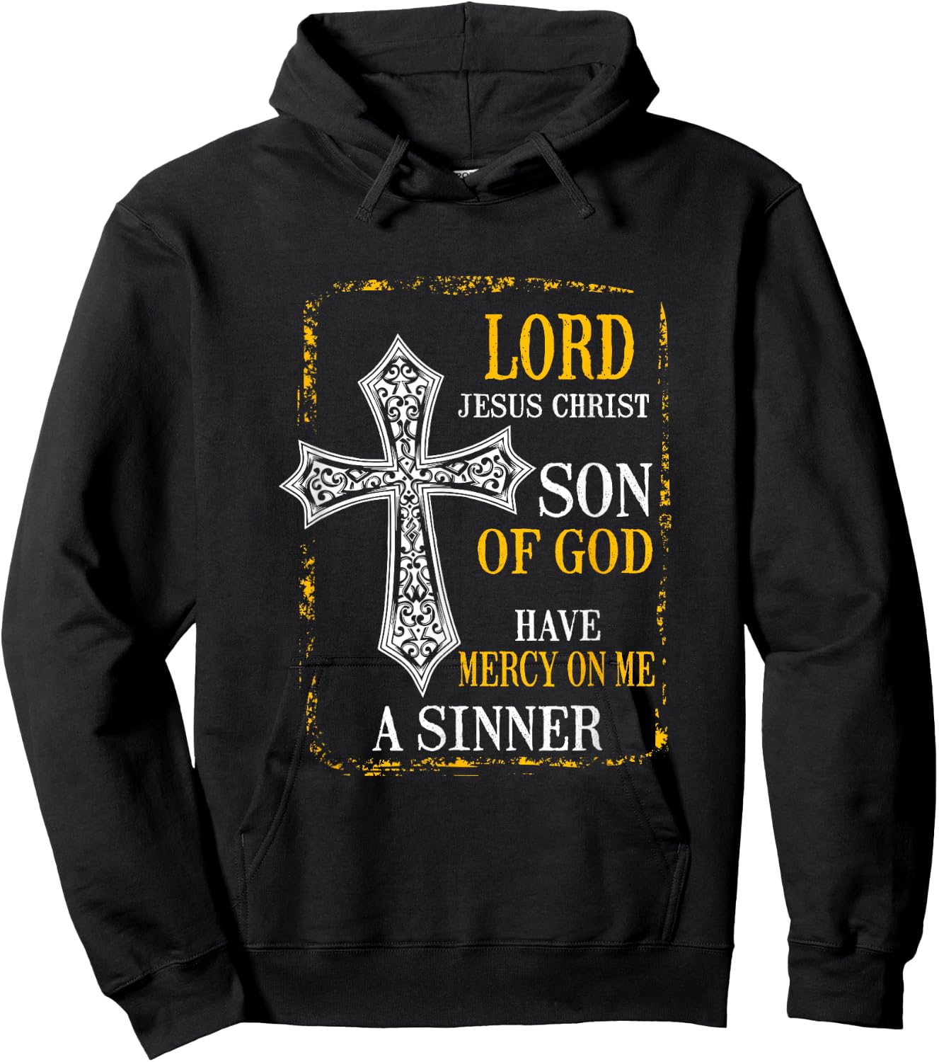 Jesus Prayer - Eastern Orthodox & Catholic Christian Faith Hoodie - Hoodie | Black