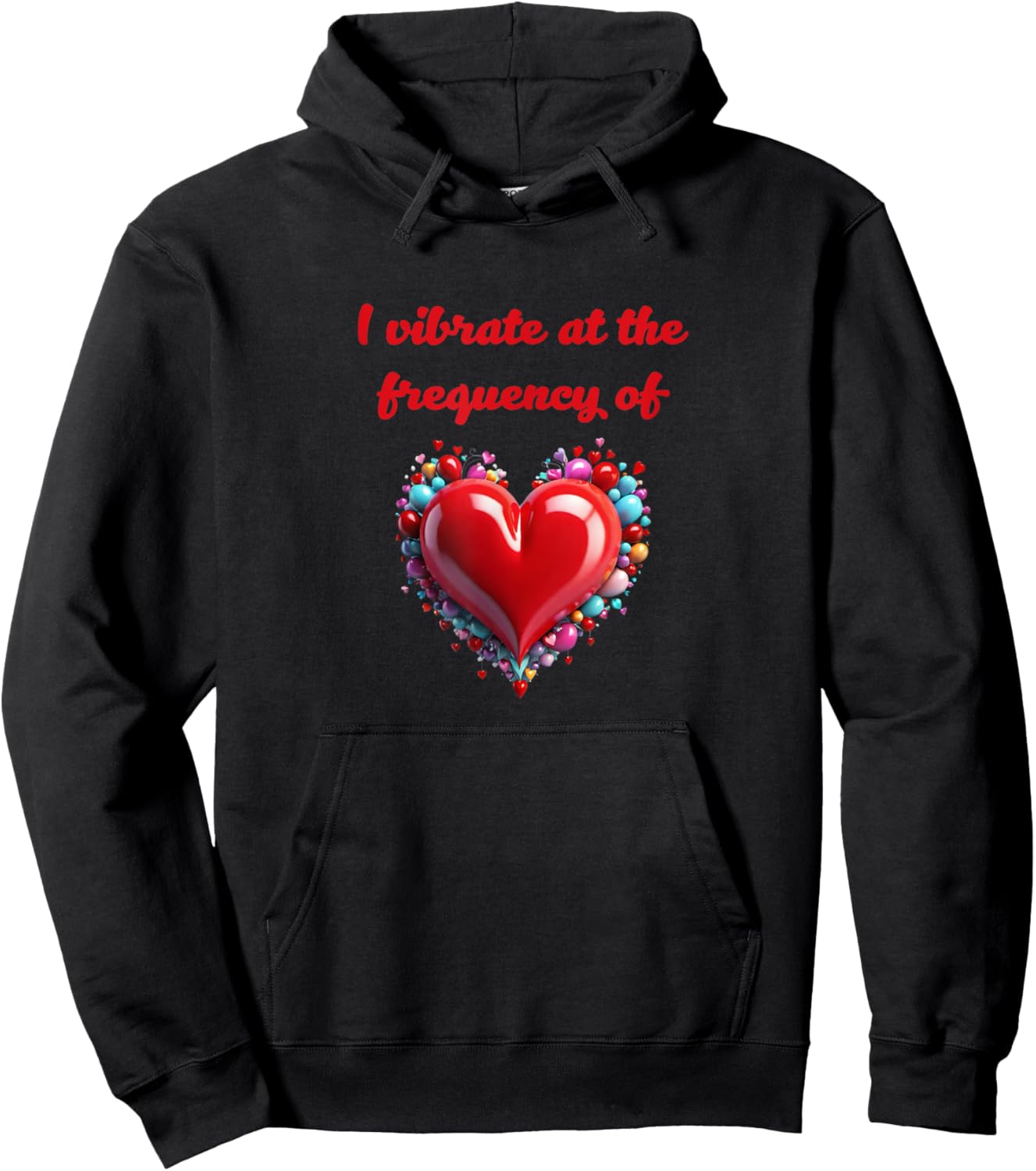 Metaphysical Love Frequency Design Hoodie - Hoodie | Black
