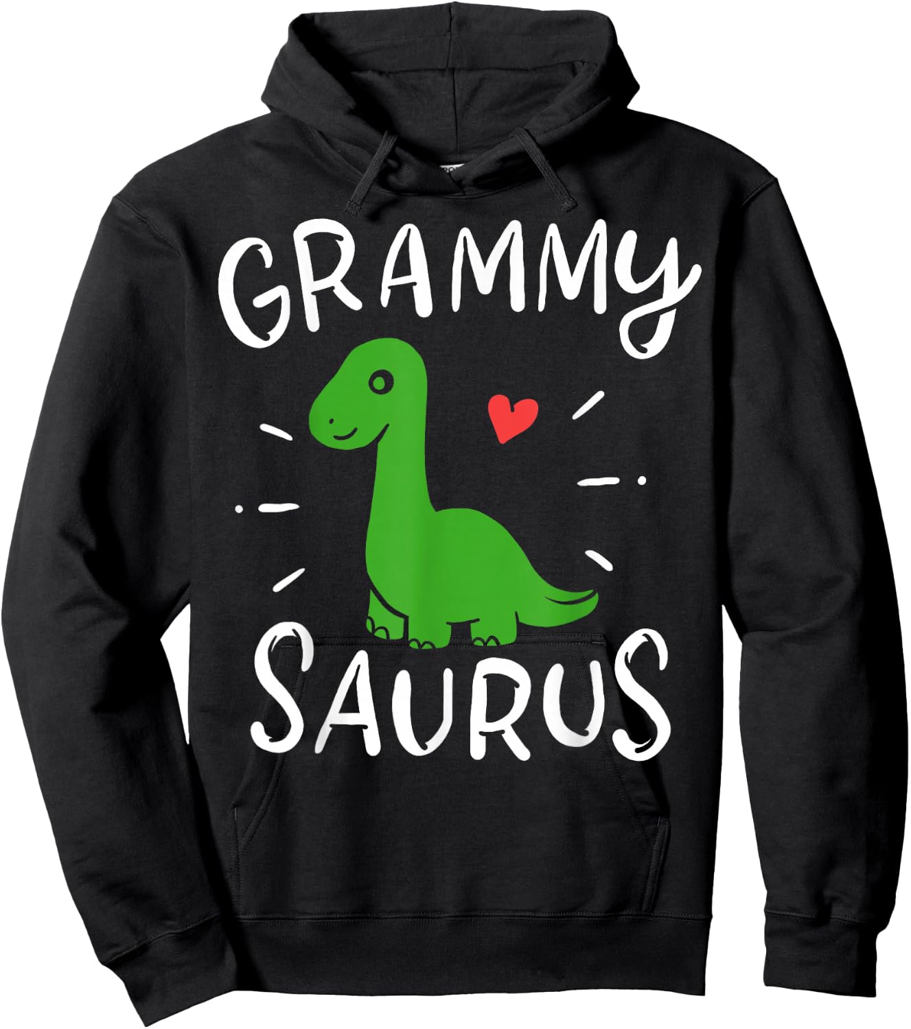 Grandma Saurus Granma Granmother Dino Dinosaurus Love Gift Hoodie - Hoodie | Black