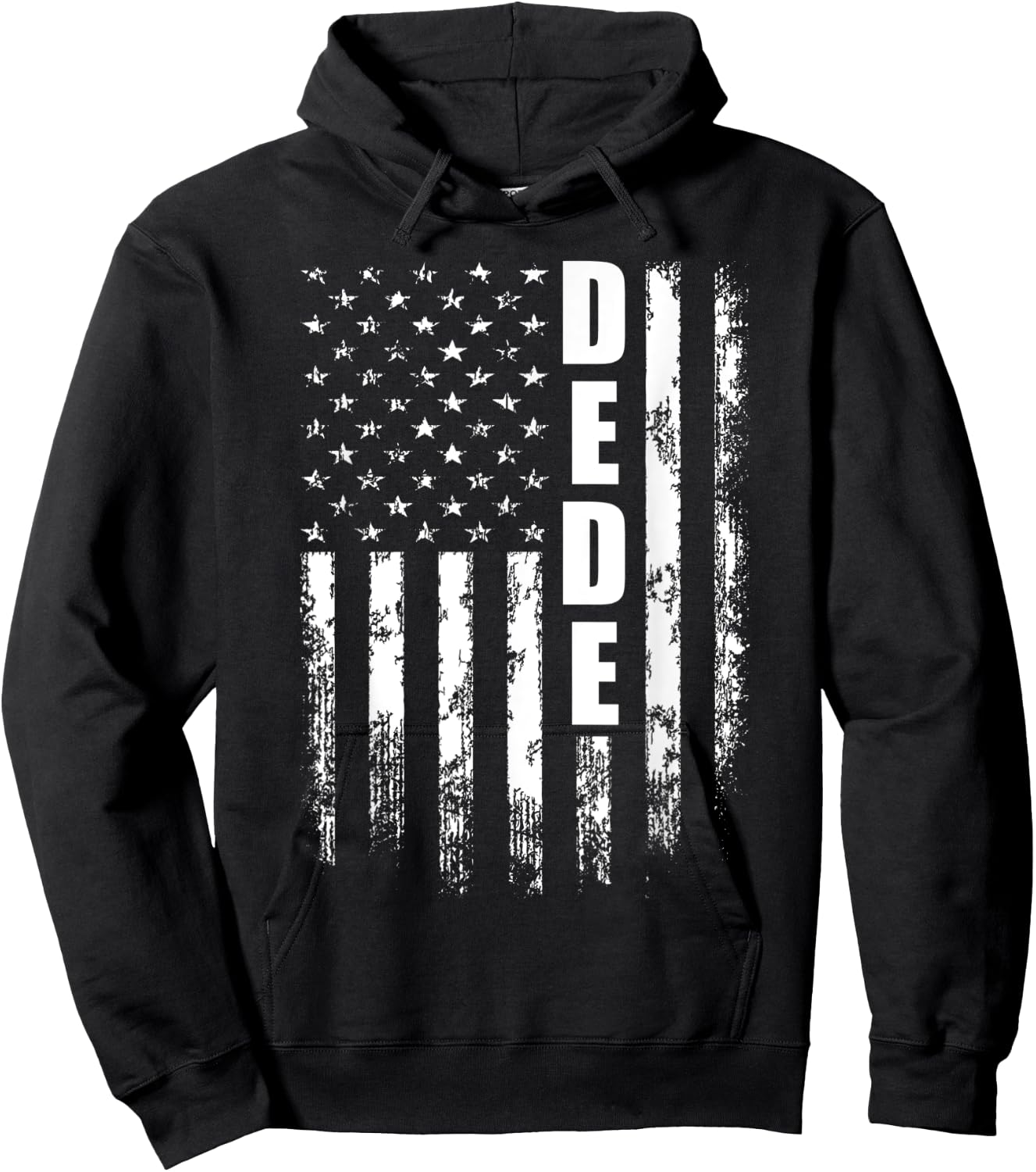 Dede American USA Flag - Dede Cooler Father's Day Women Men Hoodie - Hoodie | Black