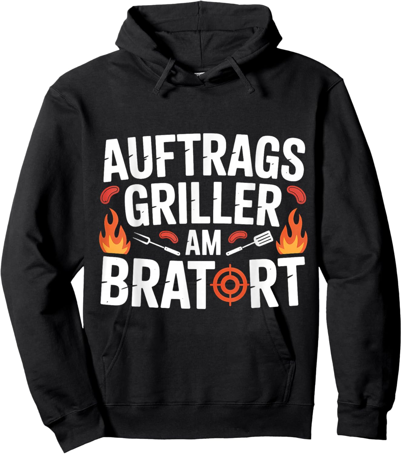 Auftragsgriller Am Bratort Grillparty Männer Hoodie - Hoodie | Black