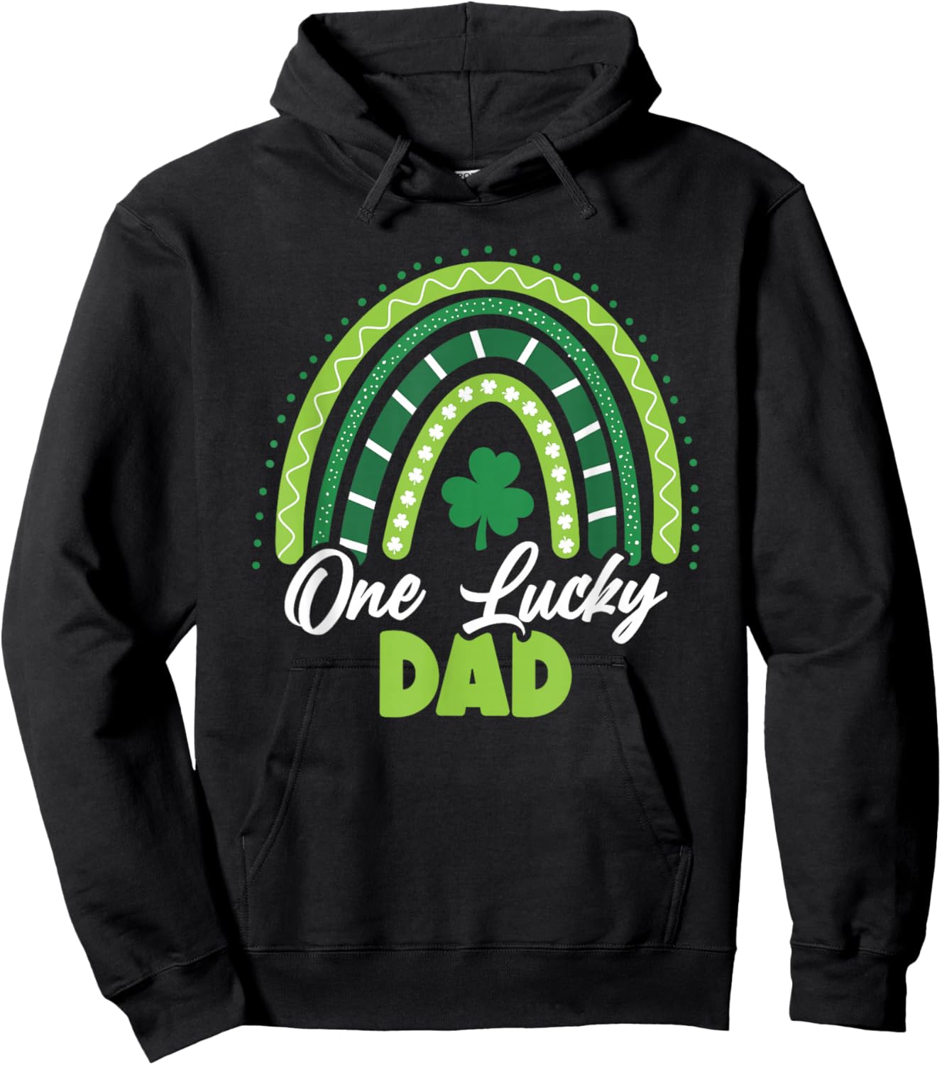 St Patricks Day One Lucky Dad Hoodie - Hoodie | Black