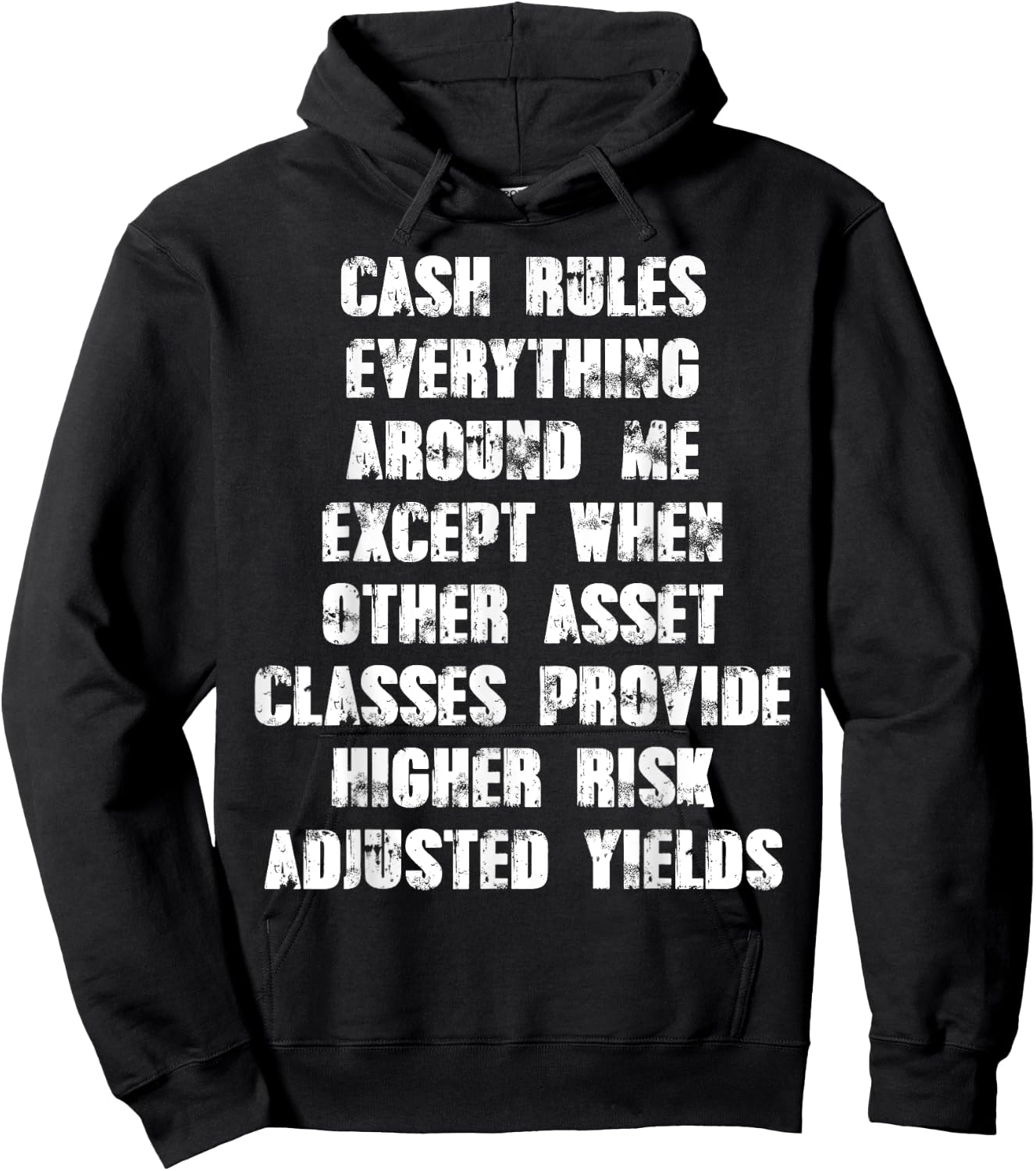 CASH rules everything around me except when other asset Hoodie - Hoodie | Black