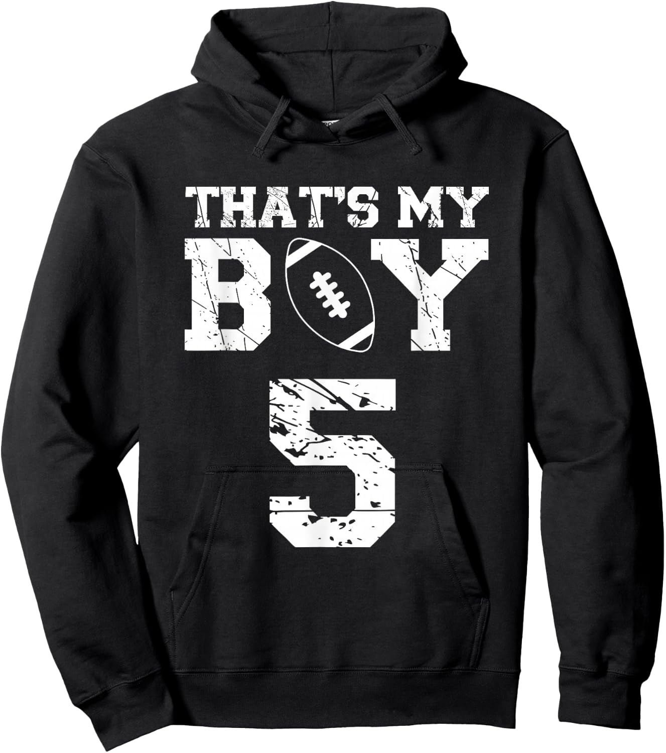 That's My Boy Football #5 Hoodie - Hoodie | Black