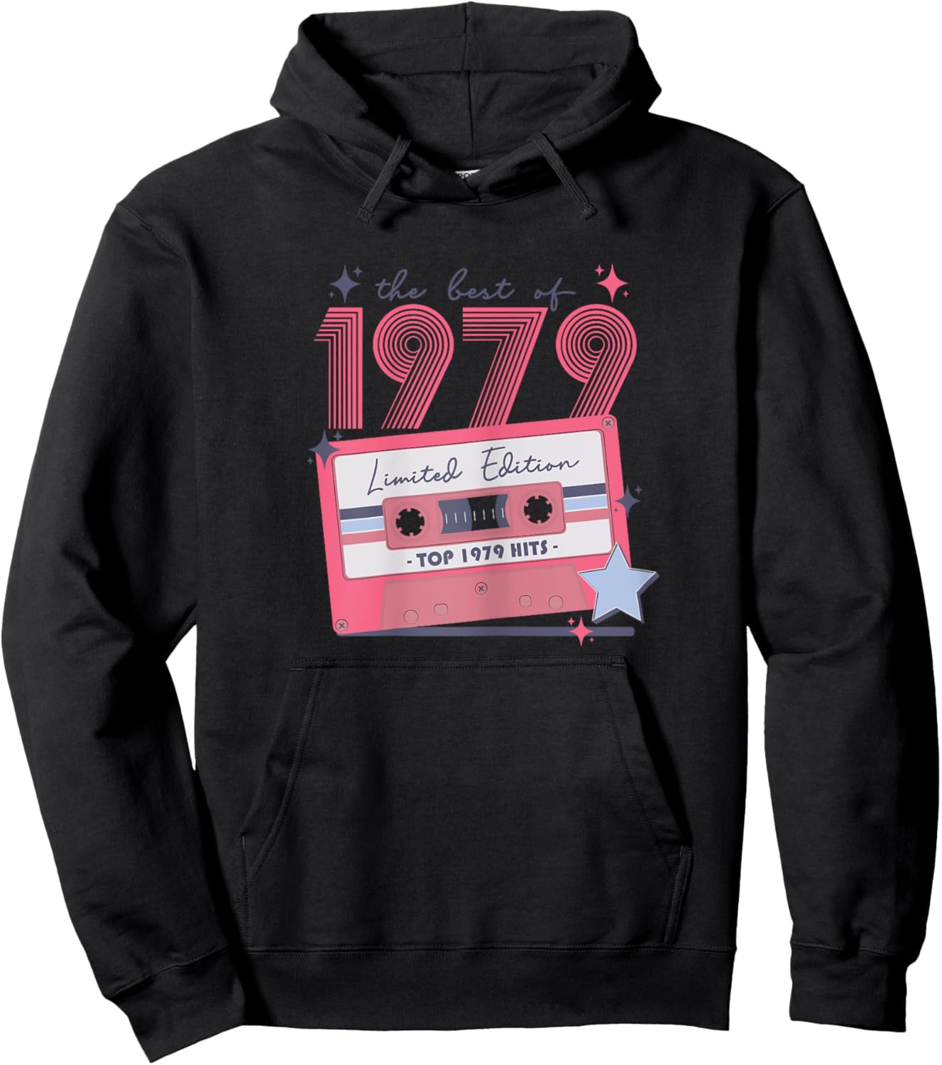 1979 Vintage Birthday Retro Gifts for Woman 70s 80s Disco Hoodie - Hoodie | Black