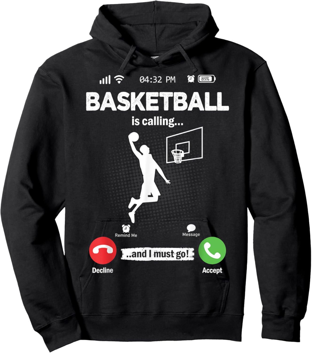 Basketball Is Calling I Must Go Hobby Basketball Hoodie - Hoodie | Black
