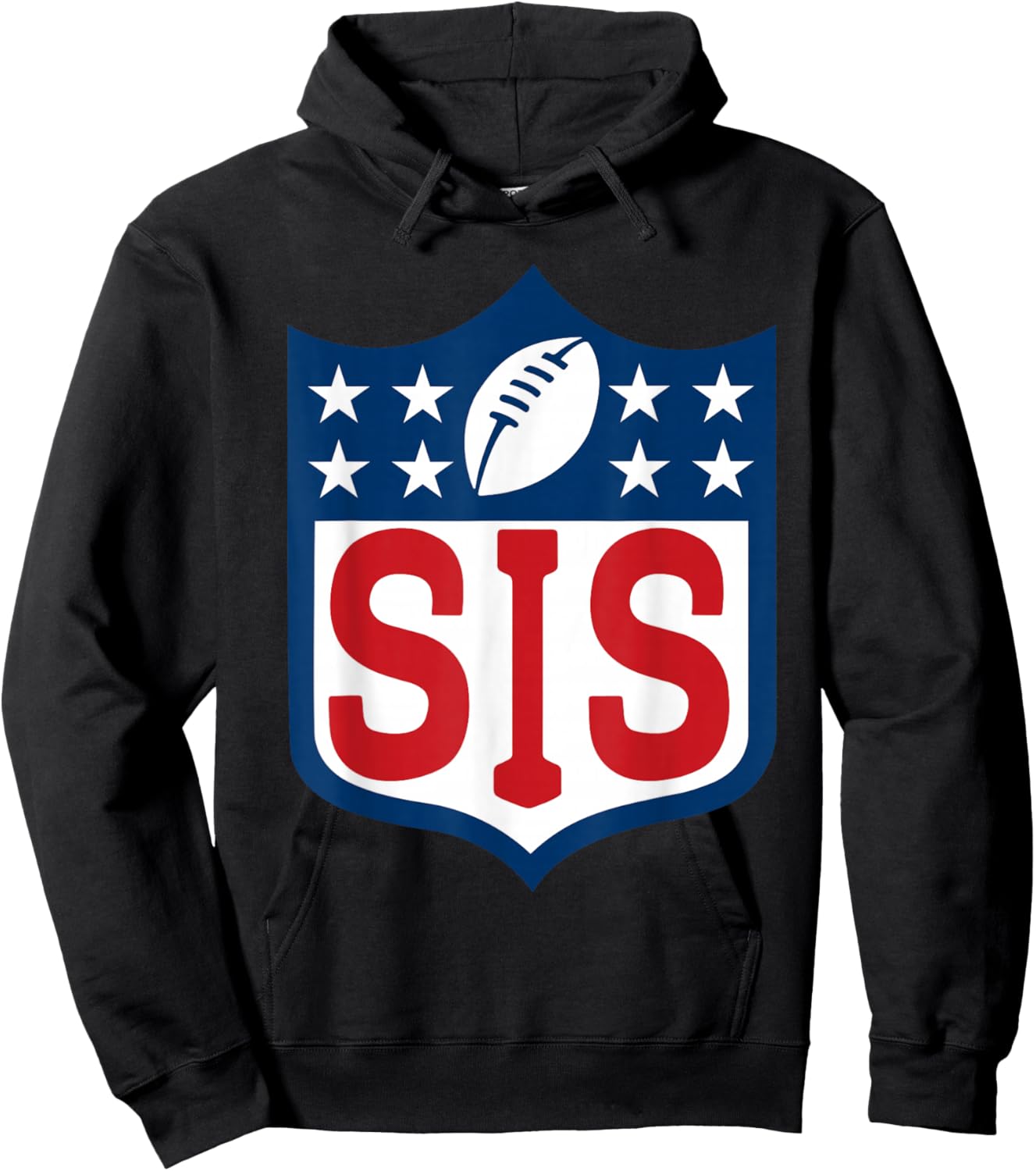 Sis American Football Happy Birthday Family Matching Retro Hoodie - Hoodie | Black