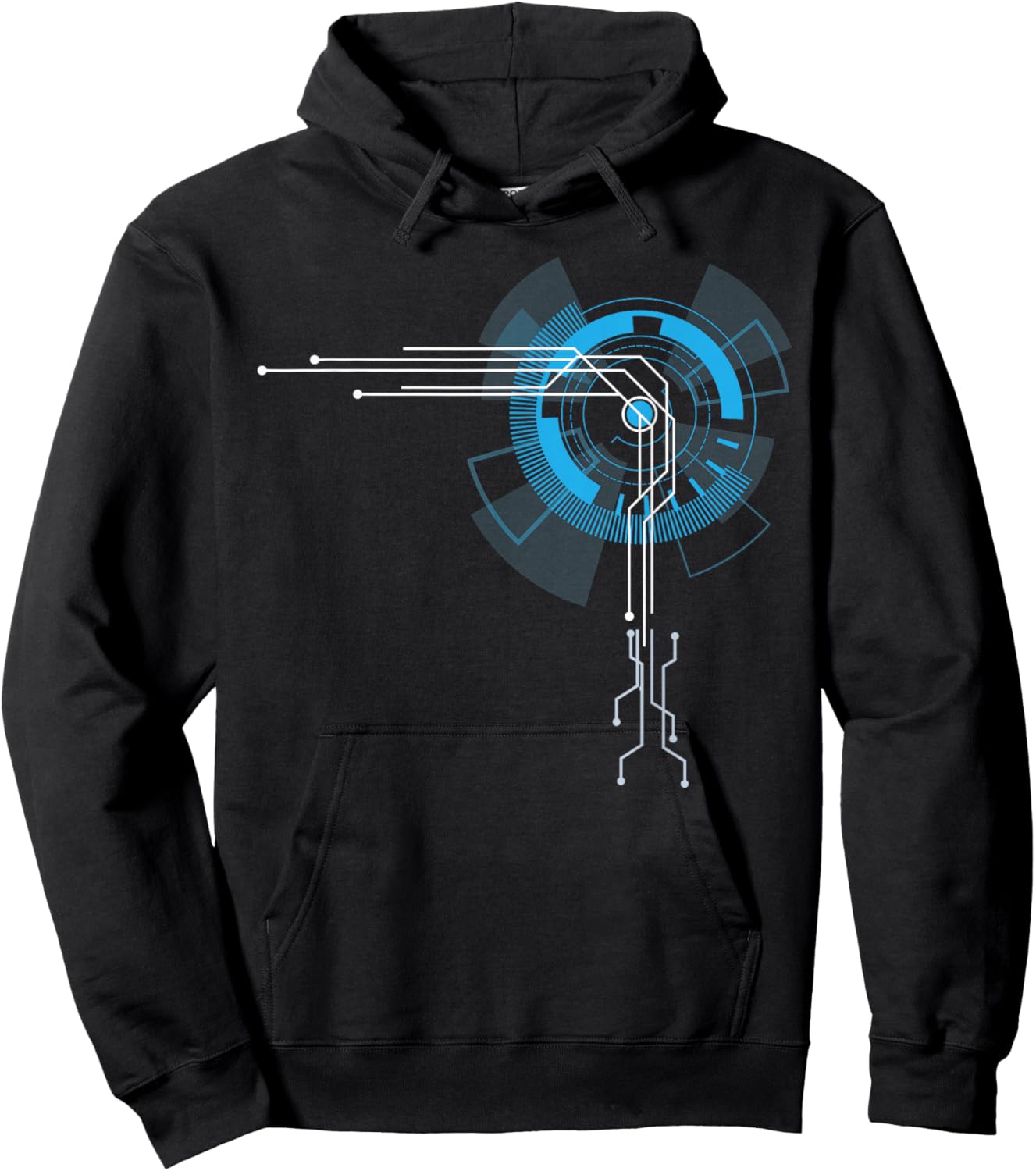 IT Developer Art Women Programming Computer Circuit Hoodie - Hoodie | Black