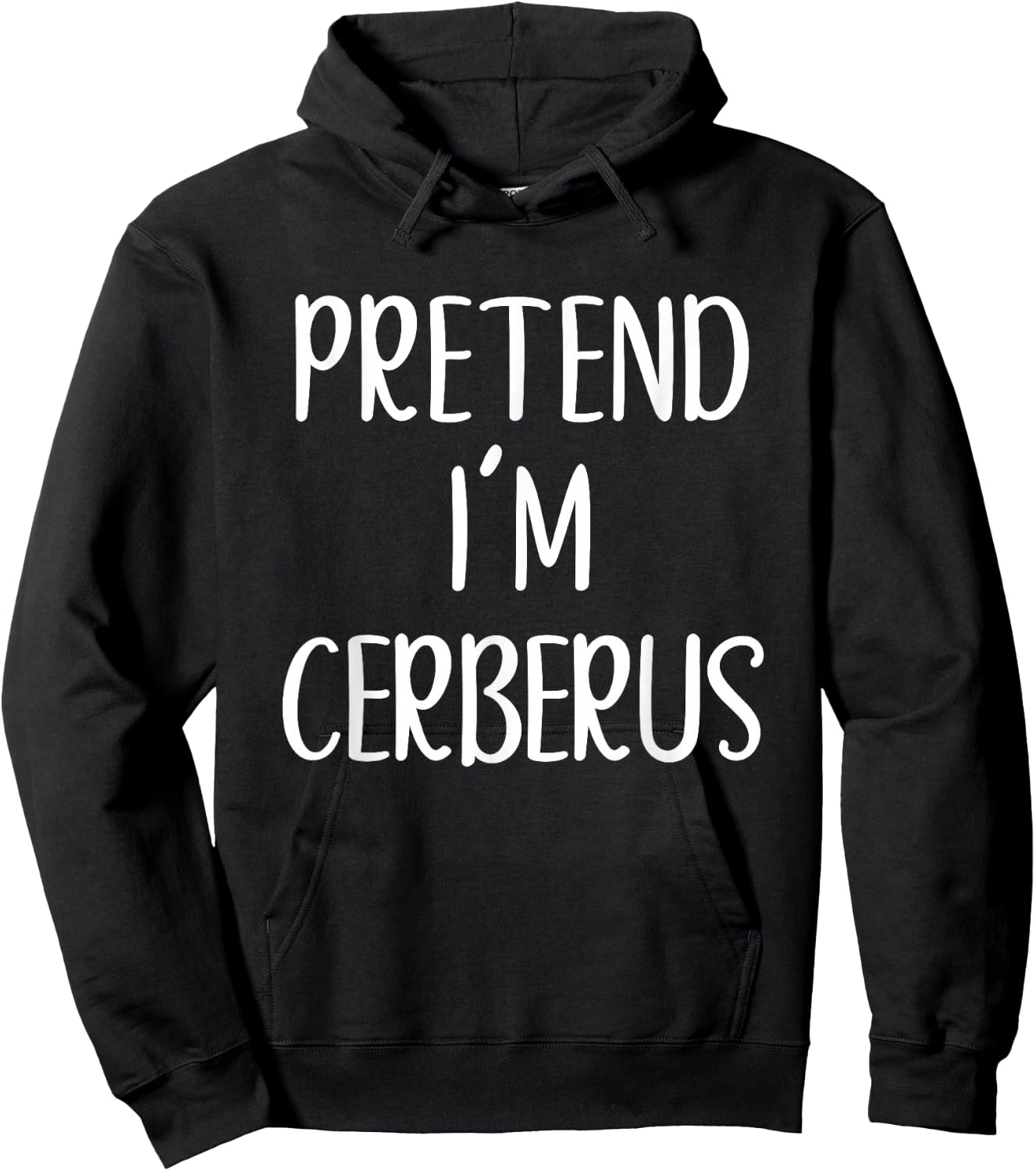 Pretend I'm Cerberus Costume Halloween Funny Easy Adult Kid Hoodie - Hoodie | Black