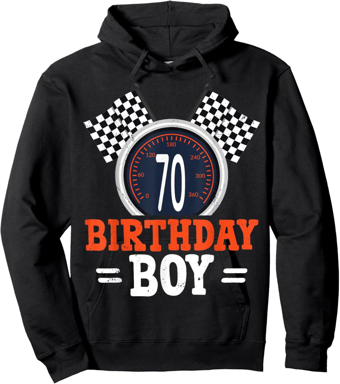 Race Car 70th Birthday Racing Car Driver 70 Year Old Funny Hoodie - Hoodie | Black