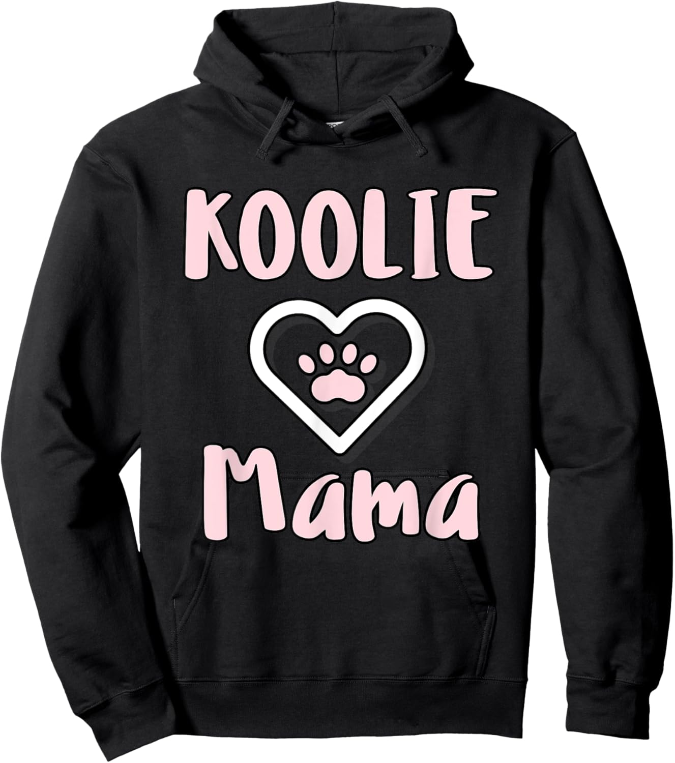 Koolie Mama - Cute Australian Koolie Dog Mom Hoodie - Hoodie | Black