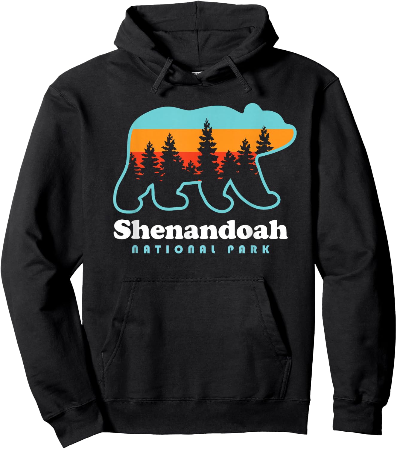 Shenandoah National Park Bear Shenandoah Valley Hoodie - Hoodie | Black