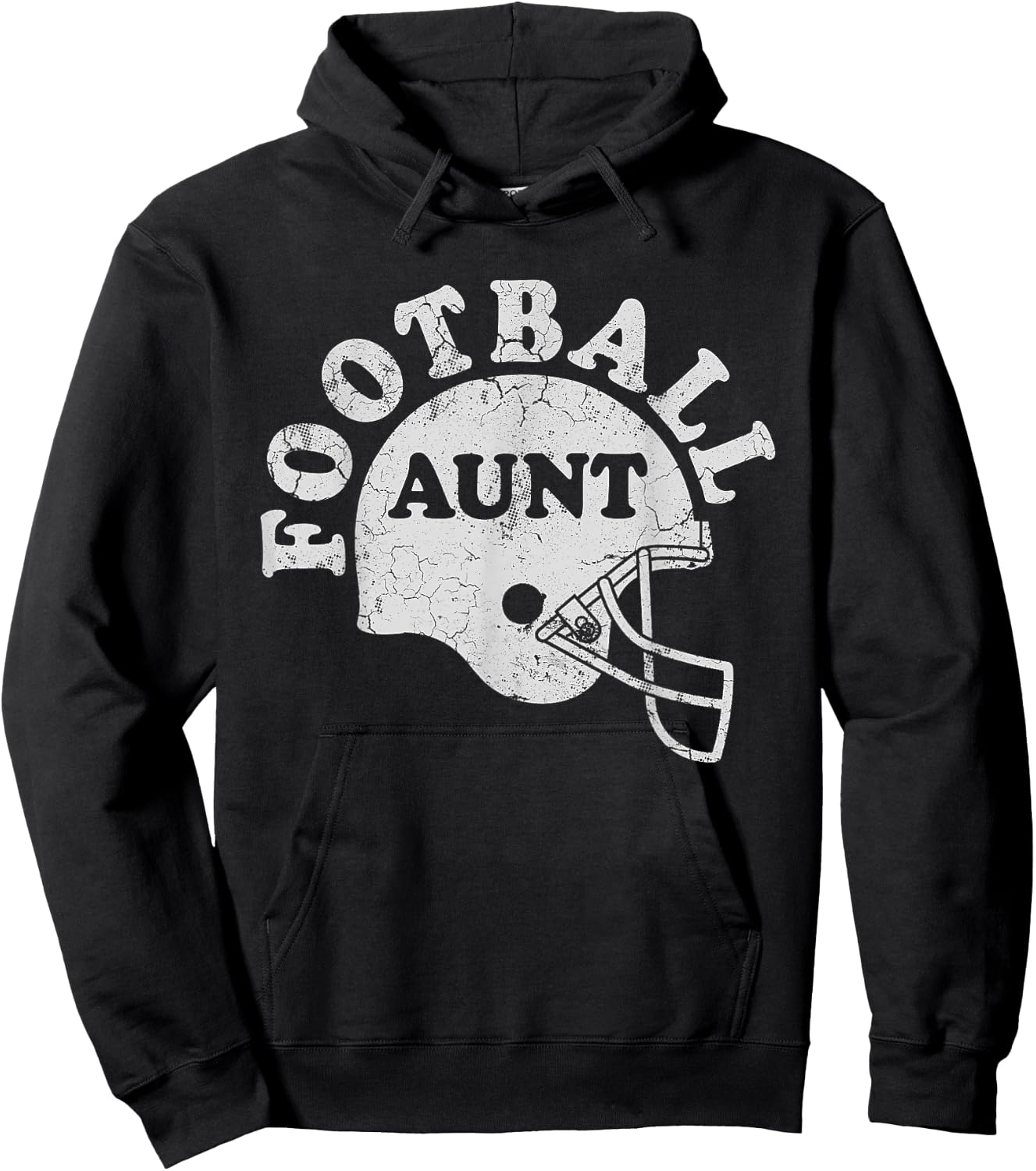 Football Aunt Sports Family Hoodie - Hoodie | Black