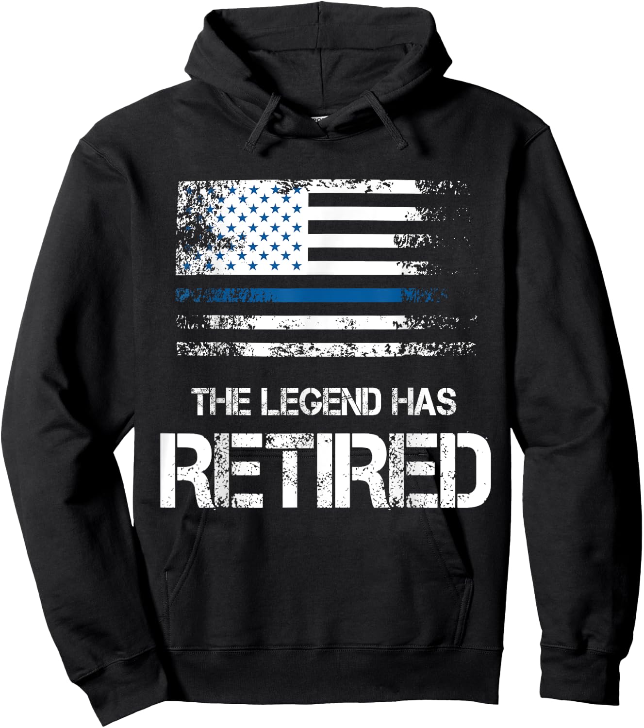 The Legend Has Retired Shirt Police Officer Retirement Gift Hoodie - Hoodie | Black