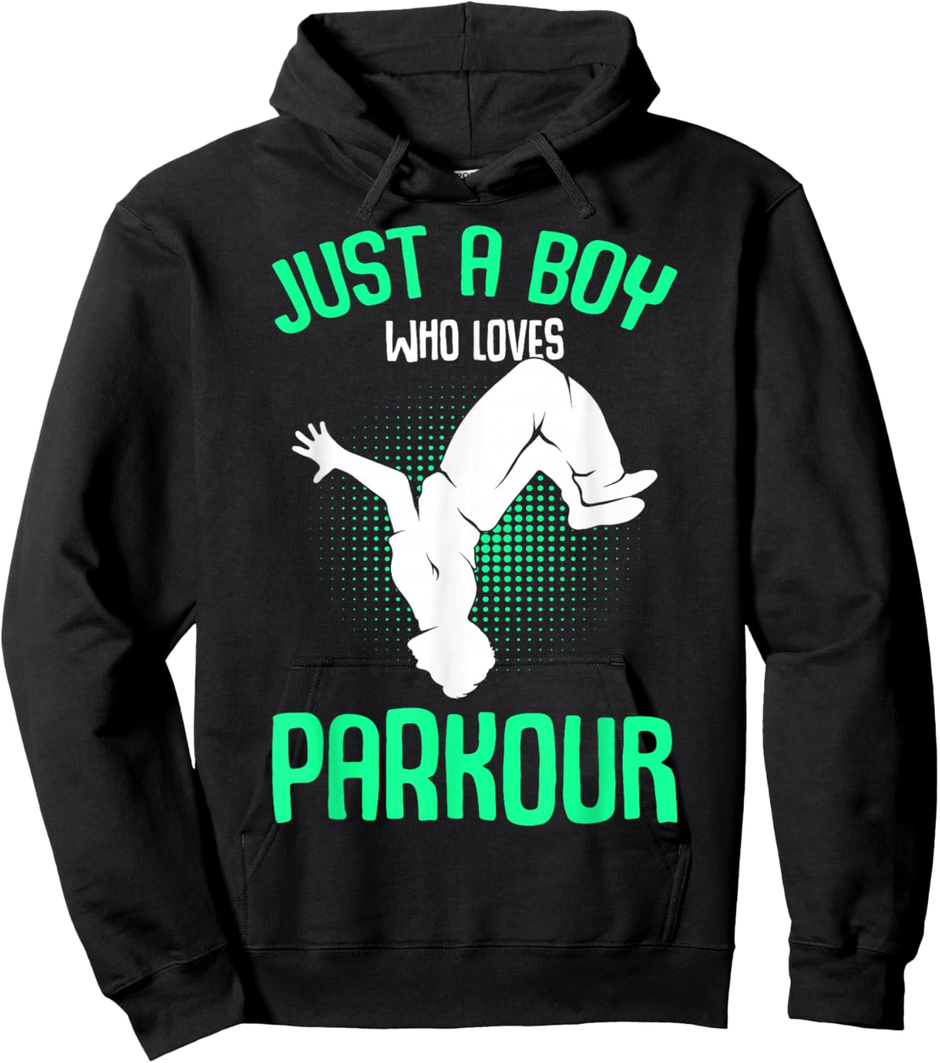 Just a Boy who Loves Parkour Freerunner Traceur Boys Kids Hoodie - Hoodie | Black
