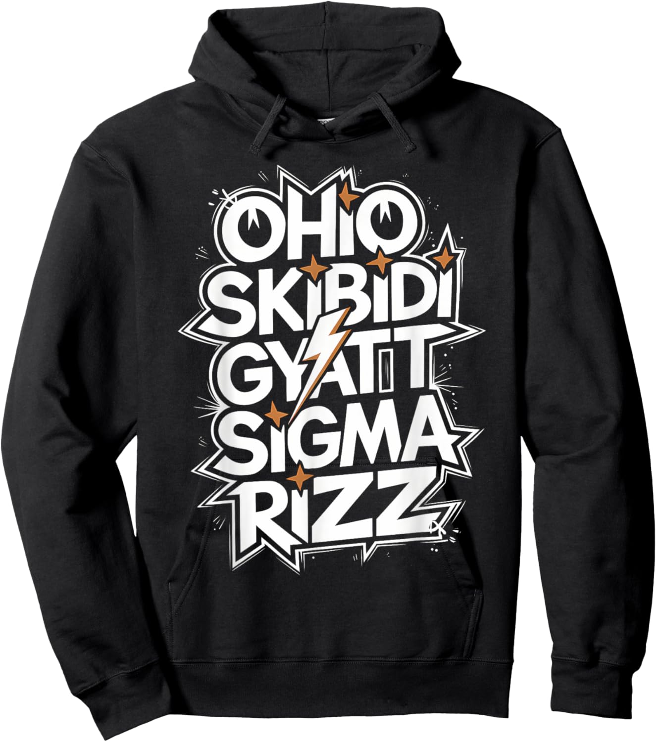 Ohio Skibidi Gyatt Sigma Rizz brainrot Funny Rizzler Meme Hoodie - Hoodie | Black