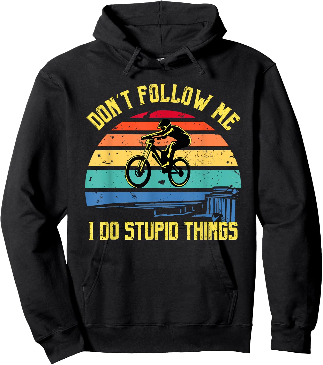 Don't Follow Me - Downhill Rider Mountainbike Rider MTB Hoodie - Hoodie | Black