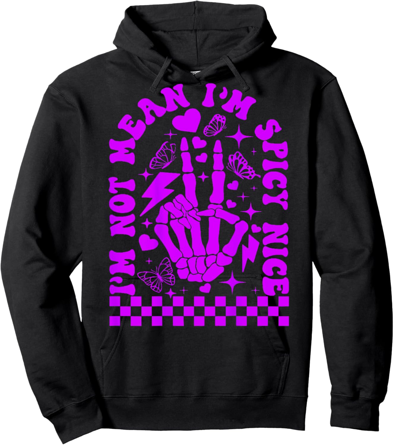 I’m Not Mean I’m Spicy Nice Hoodie - Hoodie | Black