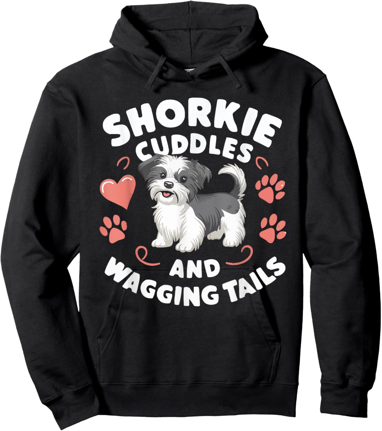Shorkie Owner Dog Lover Puppy Shih Tzu Yorkshire Terrier Hoodie - Hoodie | Black