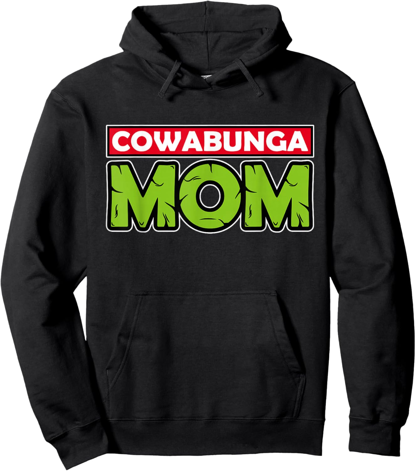 Cowabunga Mom Mother's Day Hoodie - Hoodie | Black