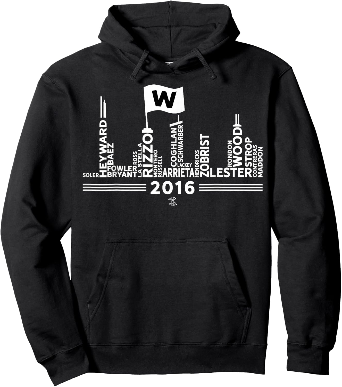 2019 Anthony Rizzo Skyline - Apparel Hoodie - Hoodie | Black