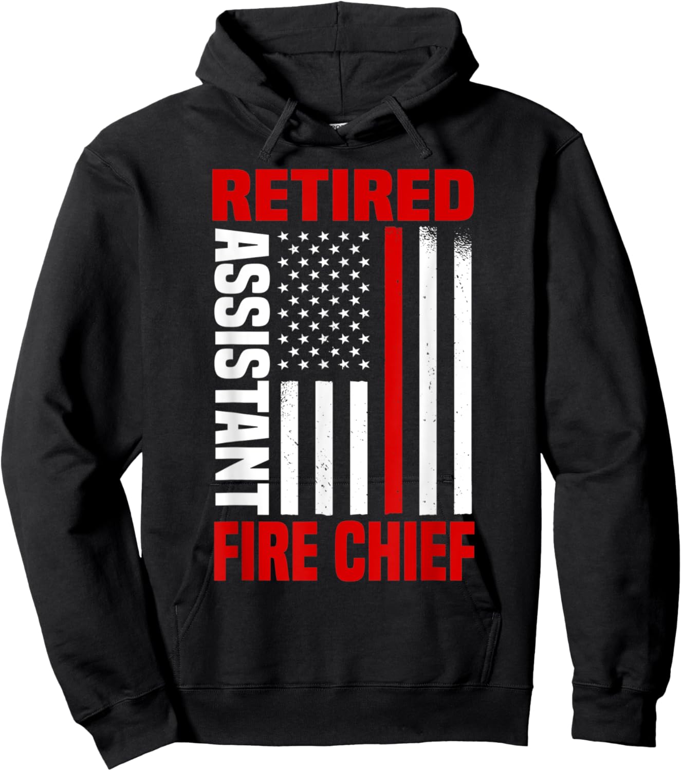 Retired Assistant Fire Chief Retirement Plan Fourth Of July Hoodie - Hoodie | Black