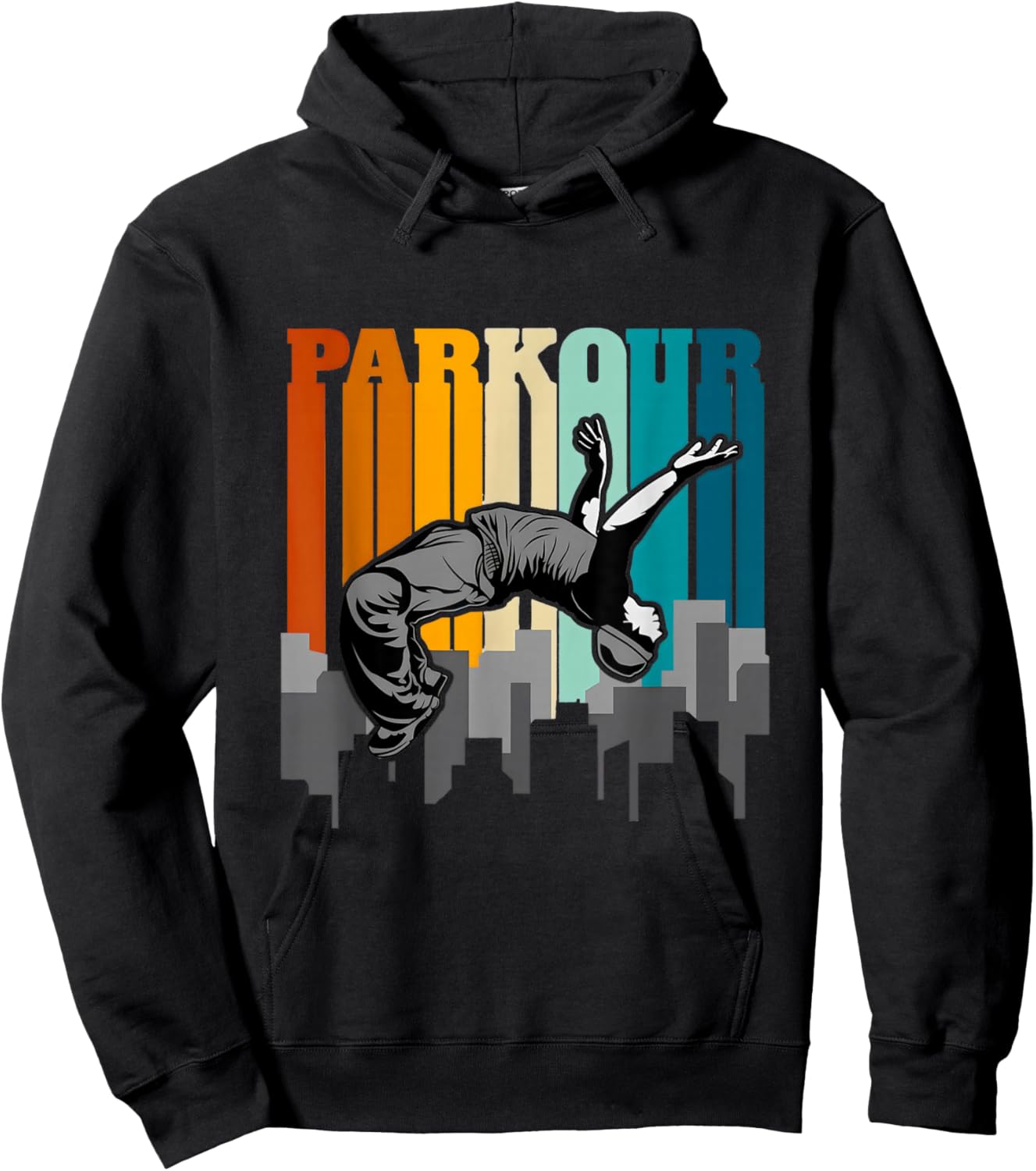 Parkour shirt for boys, parkour for kids, parkour for girls Hoodie - Hoodie | Black