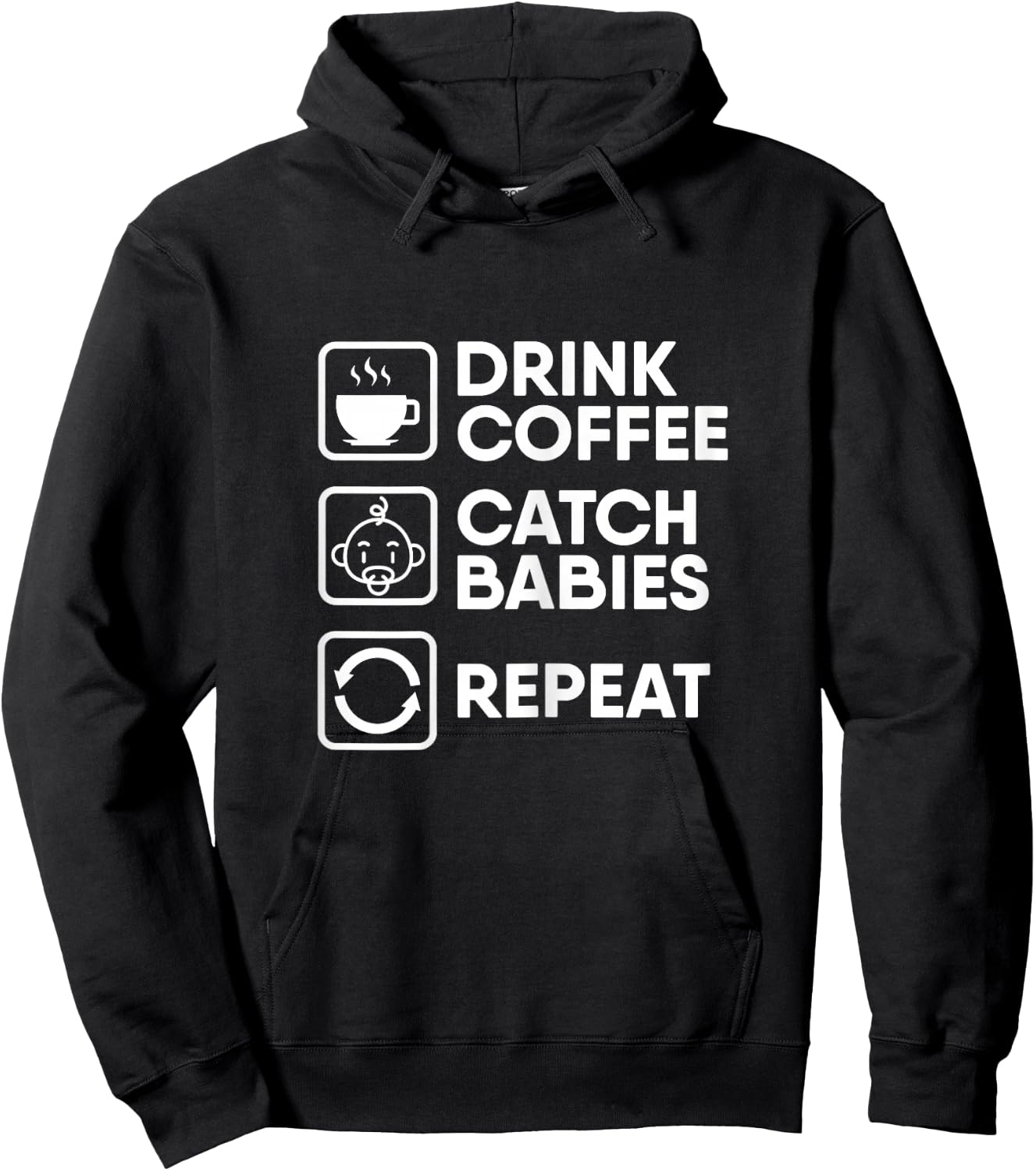 Midwife Obstetrician Doula Pregnant - Midwife Hoodie - Hoodie | Black