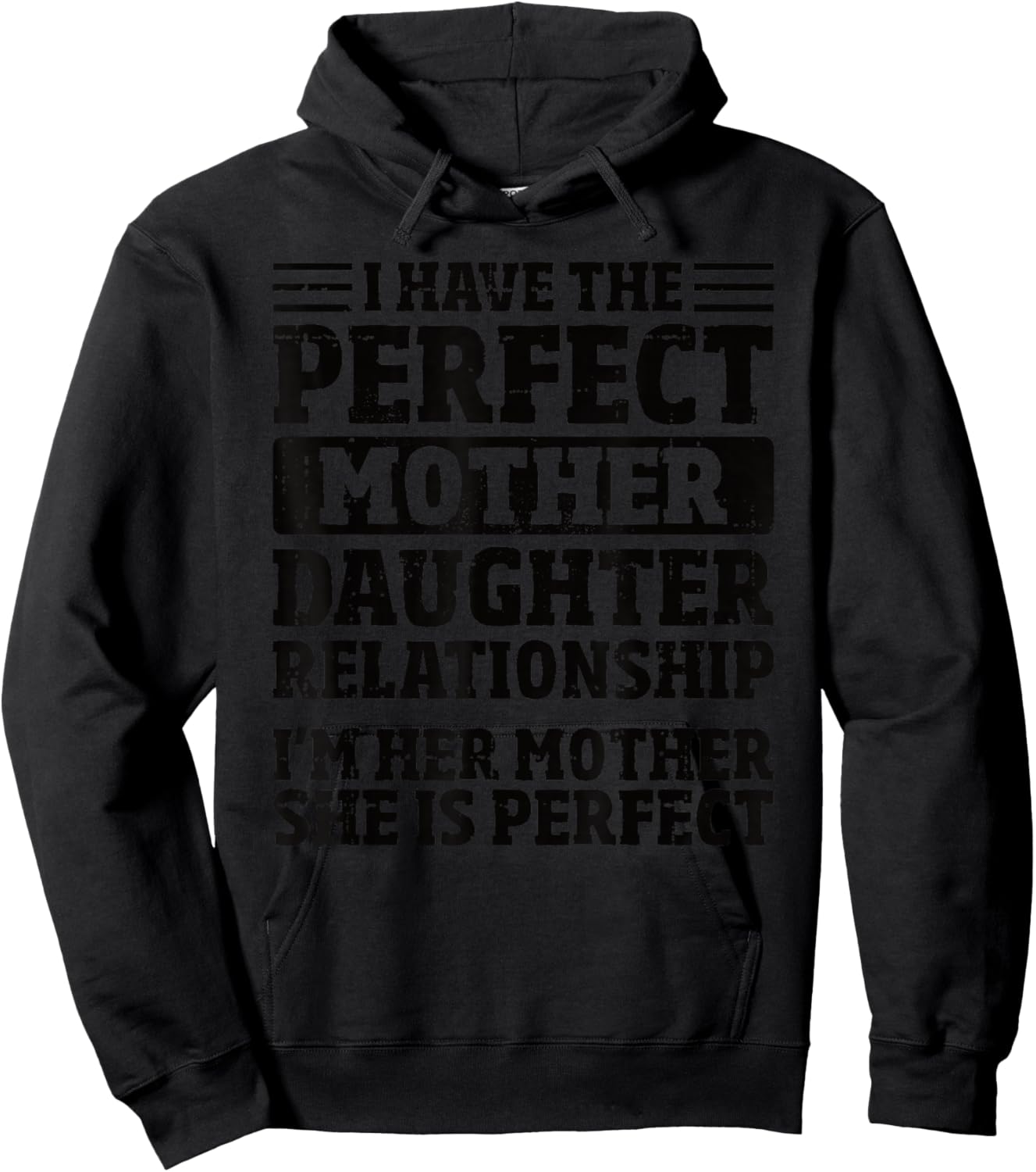 Mother's Day Mom Perfect Mother Daughter Relationship Hoodie - Hoodie | Black