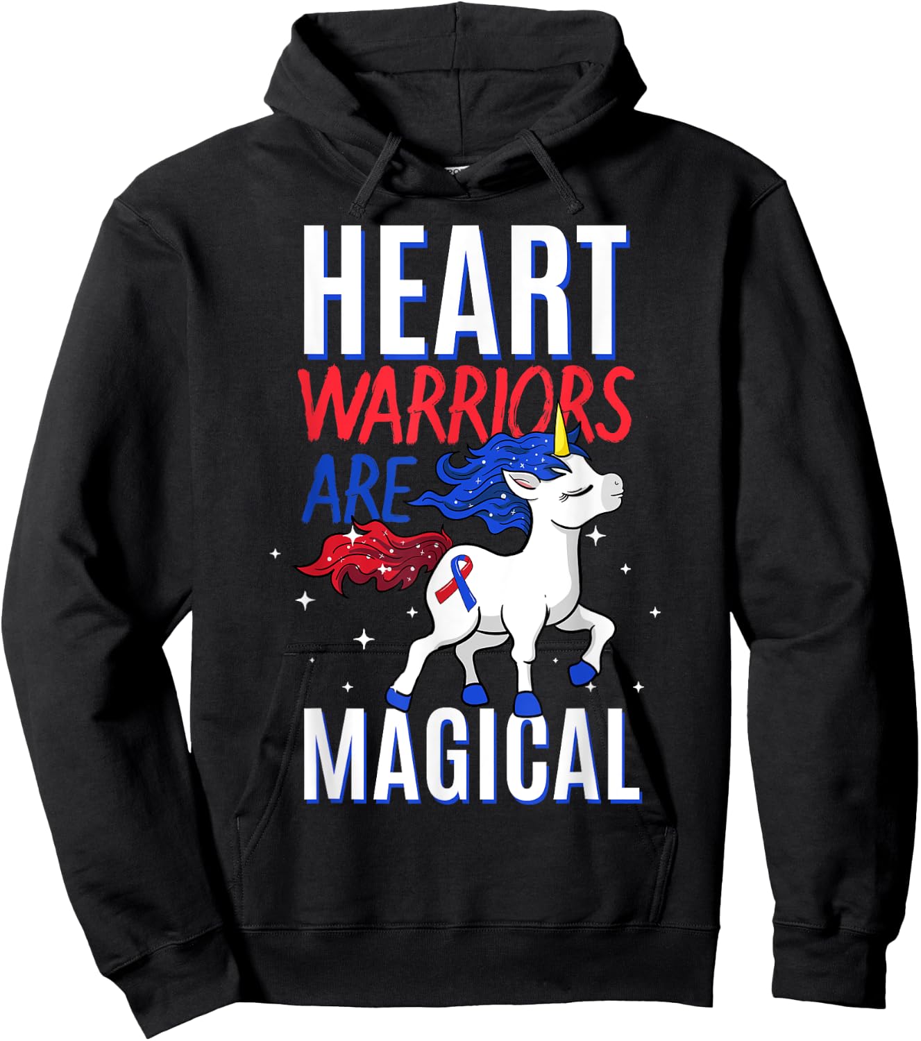 Heart Warriors Are Magical Congenital Heart Disease Hoodie - Hoodie | Black