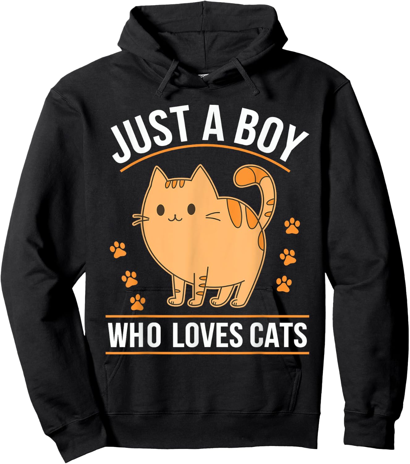 Just A Boy Who Loves Cats Hoodie - Hoodie | Black