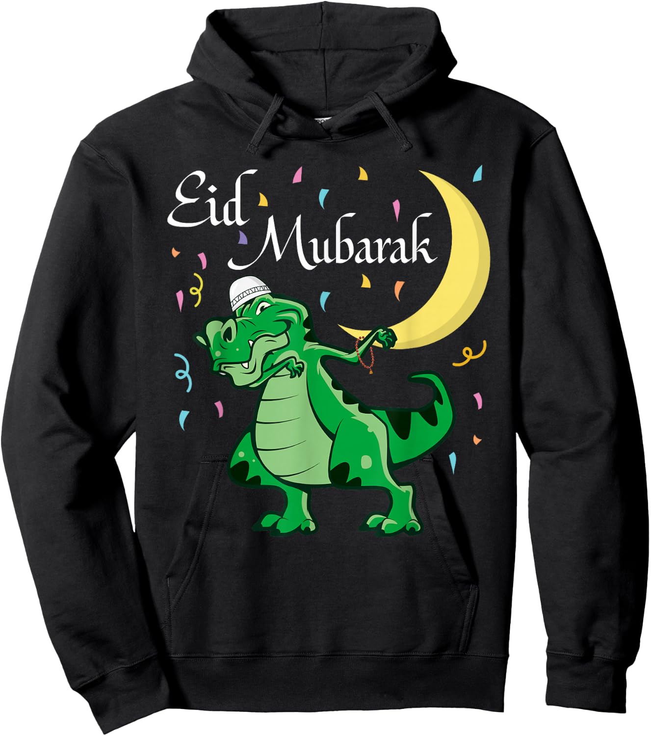 Eid Mubarak Muslim Clothing Kids Eid Al Fitr Boys Hoodie - Hoodie | Black