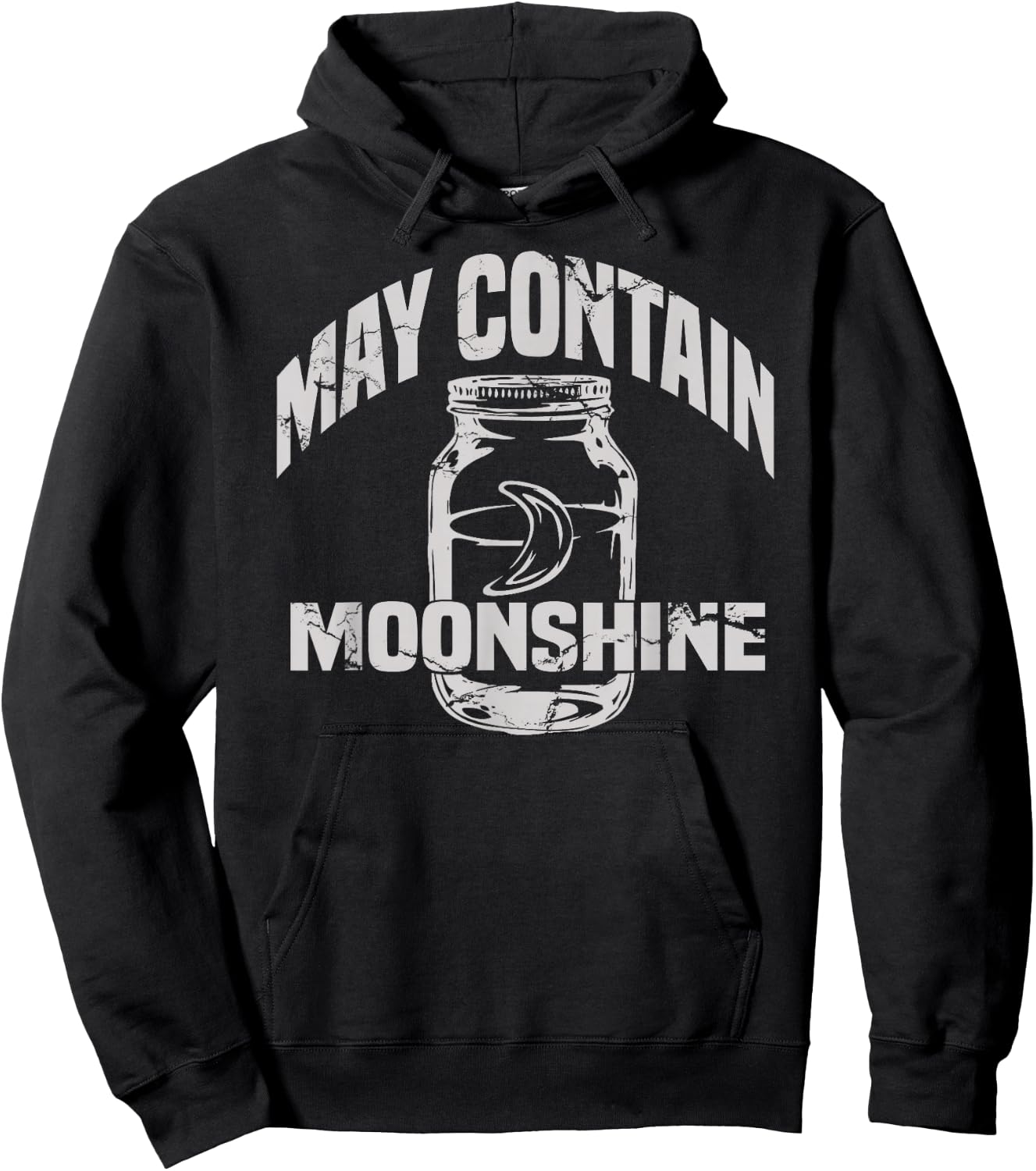 May Contain Moonshine Funny Gift Hoodie - Hoodie | Black