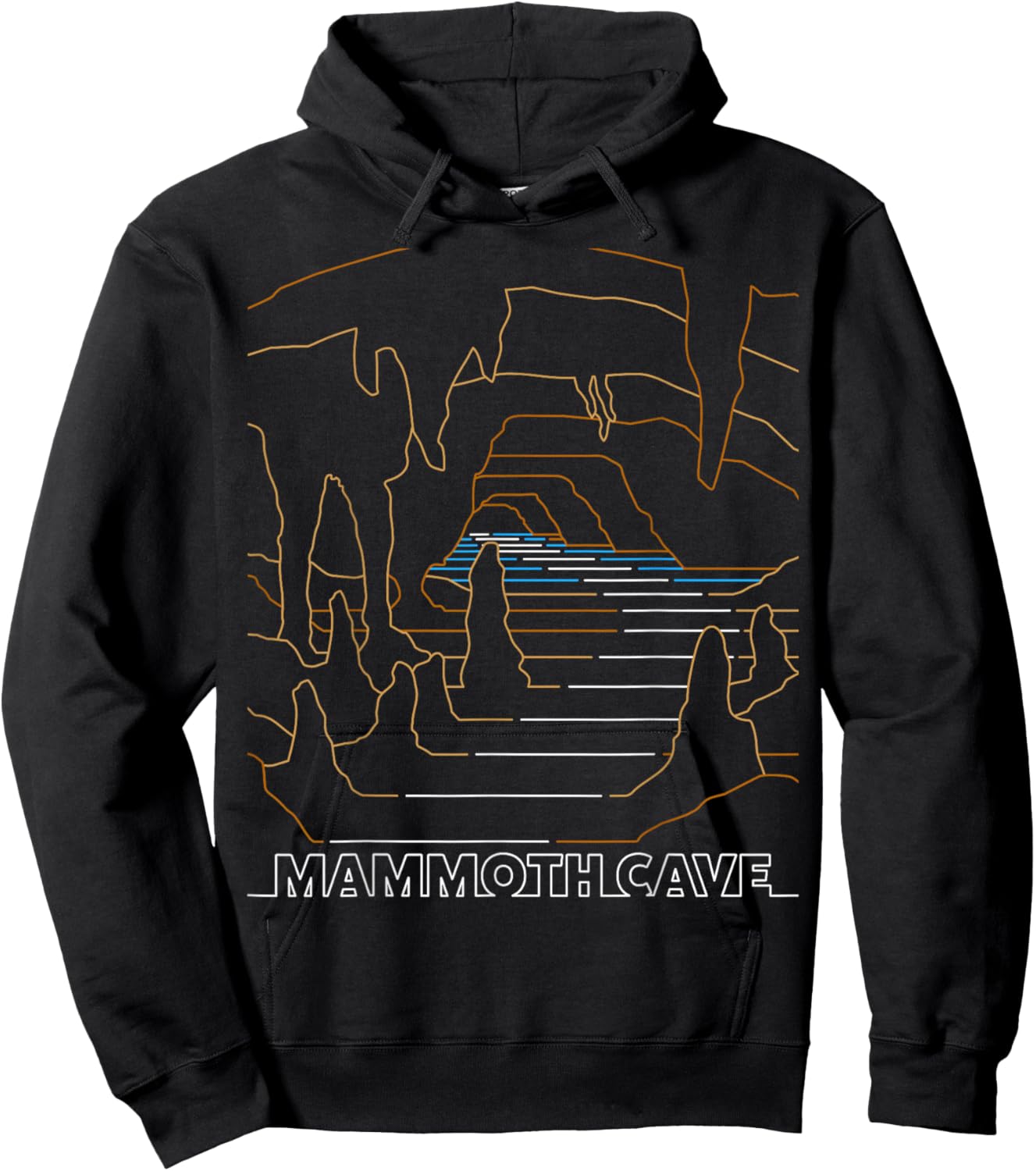 Vintage Mammoth Cave National Park - Vintage Kentucky Hoodie - Hoodie | Black